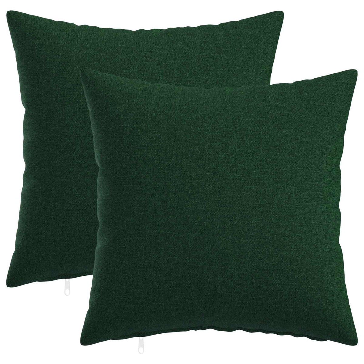 Cushion with Pillow HEERLEN 2 pcs Dark Green Fabric