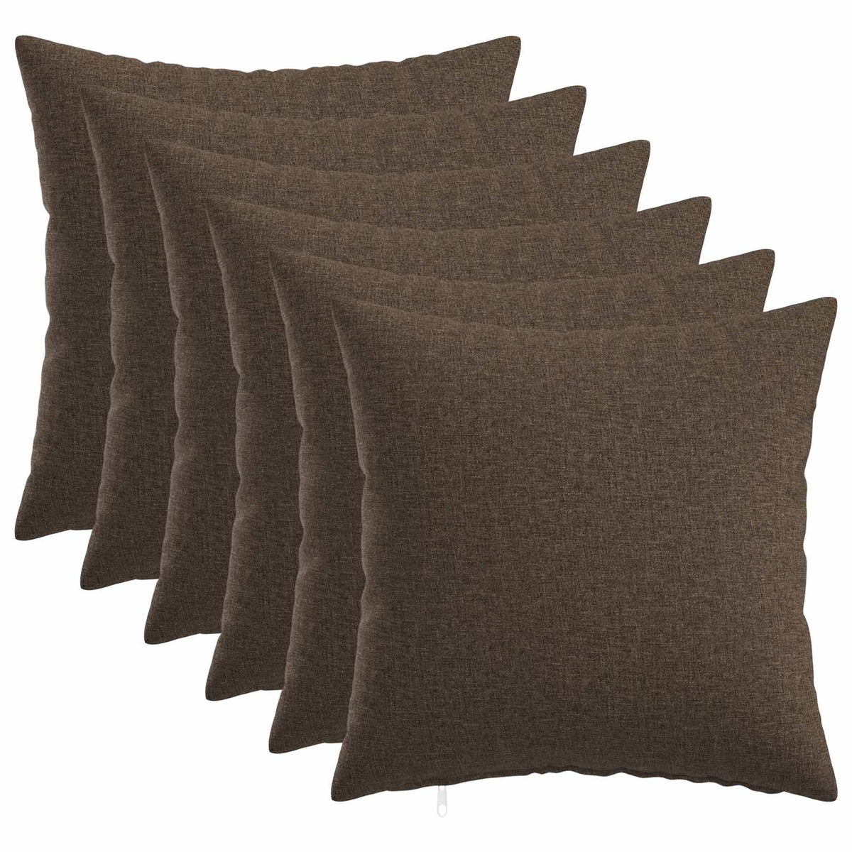 Throw Pillow 6 pcs HEERLEN Taupe 45 x 45 cm Fabric