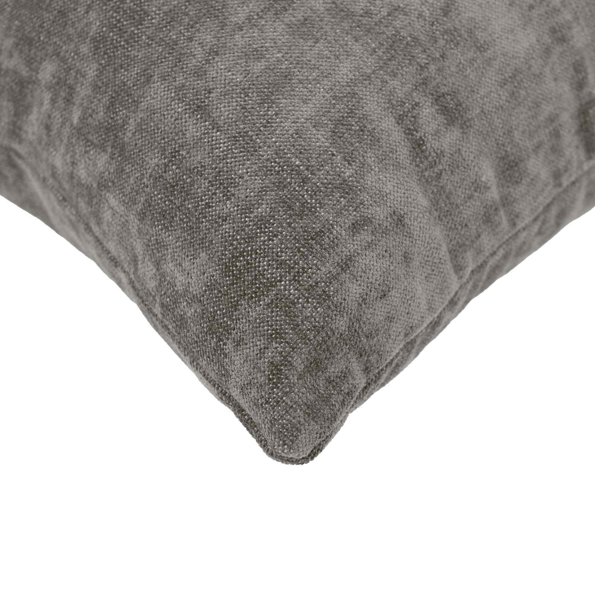 Cushion 2 pcs HEERLEN Dark Grey 45 x 45 cm Chenille Fabric