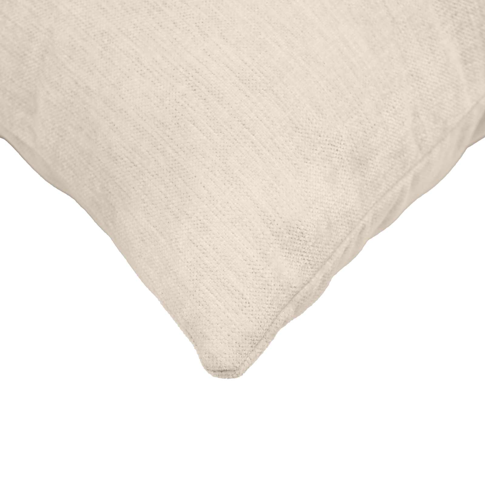 Cushion 12 pcs HEERLEN Cream 45 x 45 cm Chenille Fabric