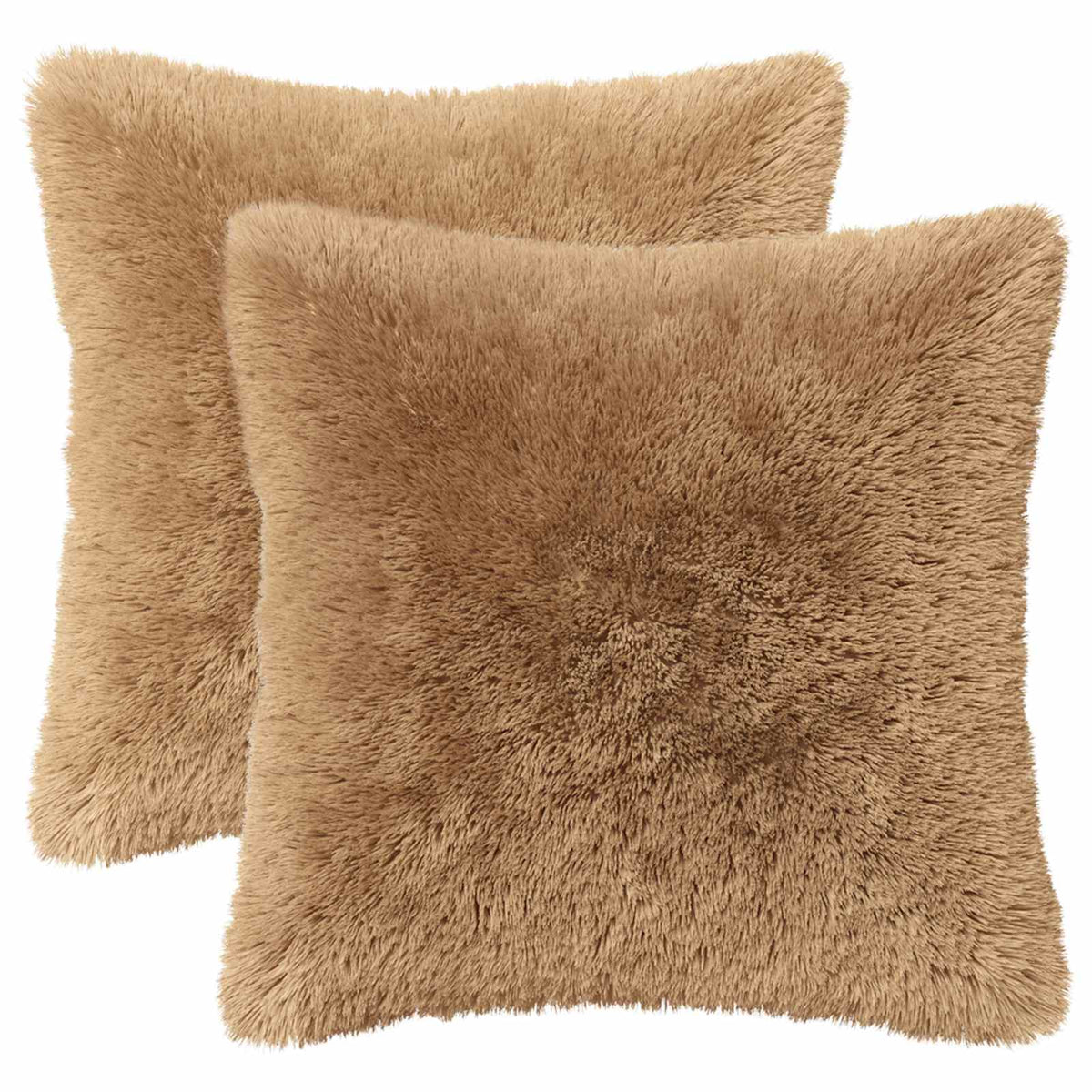 Cushion with Pillow HEERLEN 6 pcs Taupe PV Fleece
