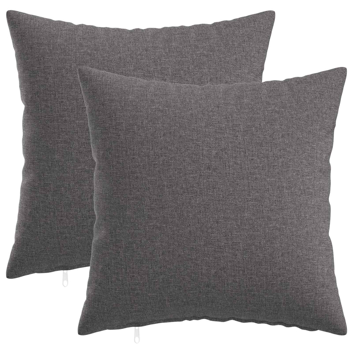 Throw Pillow 2 pcs HEERLEN Light Grey 50 x 50 cm Fabric