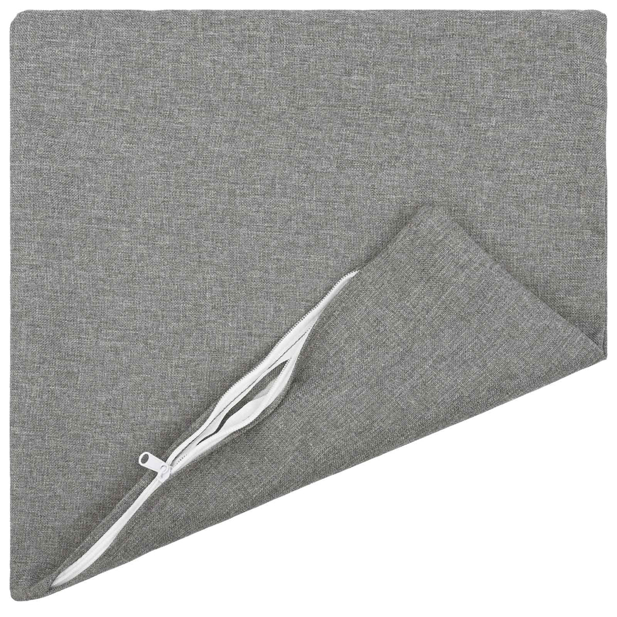 Cushion with Pillow HEERLEN 2 pcs Cloud Grey Fabric