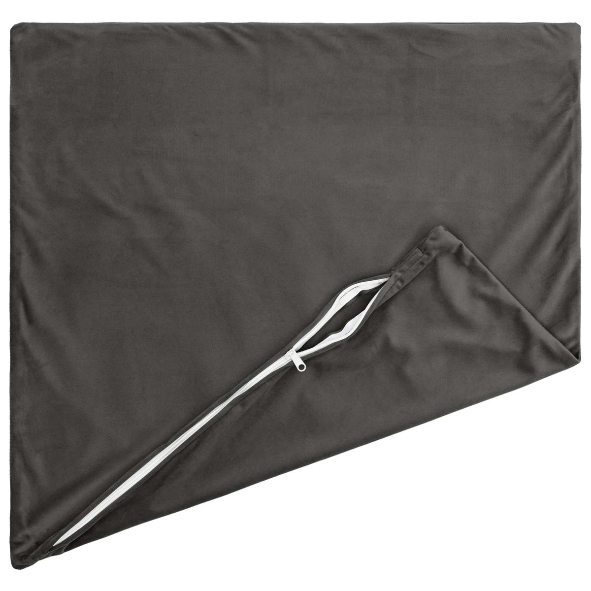 Cushion with Pillow HEERLEN 6 pcs Dark Grey Velvet