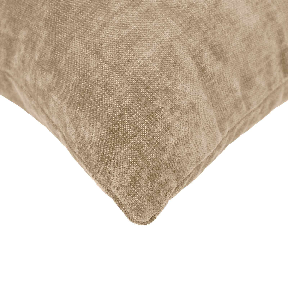 Cushion 2 pcs HEERLEN Taupe 50 x 50 cm Chenille Fabric