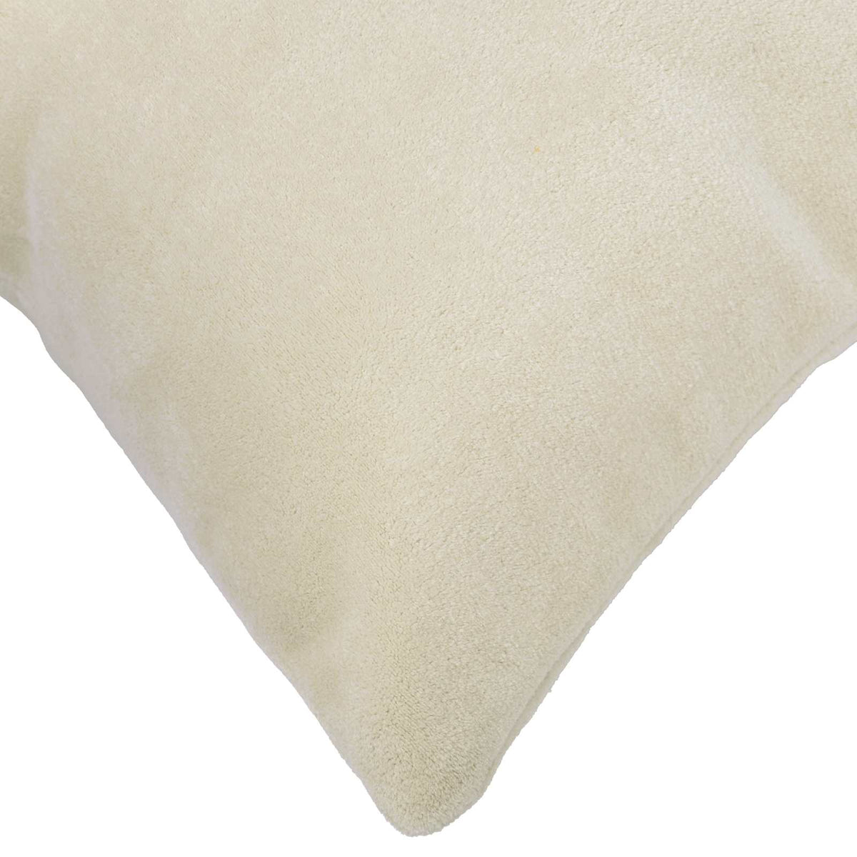 Cushion with Pillow HEERLEN 2 pcs Cream Microfiber Fleece