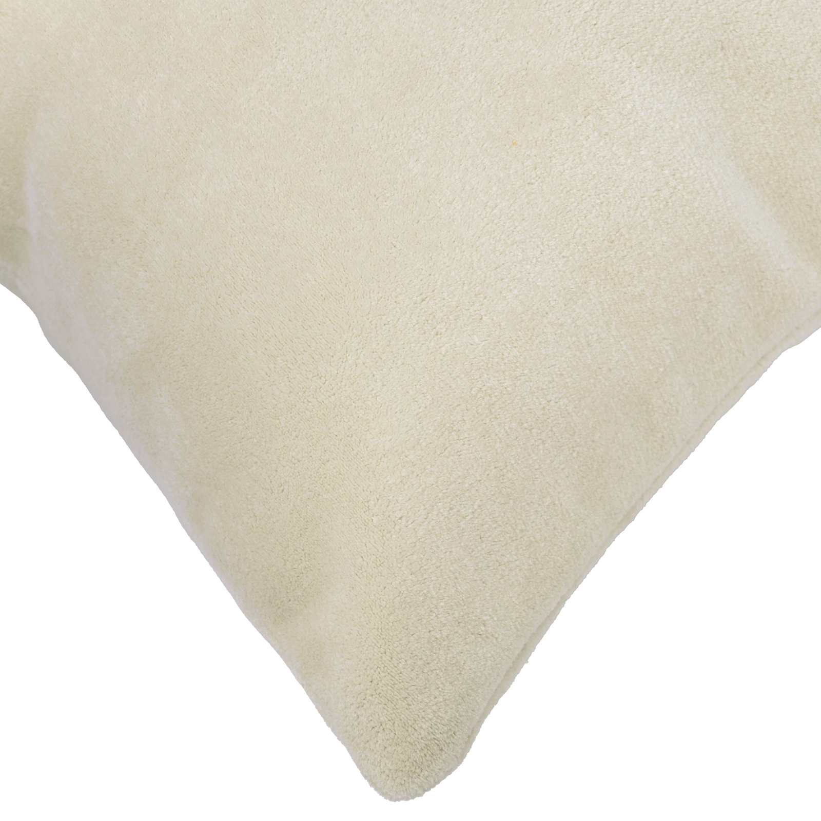 Cushion with Pillow HEERLEN 2 pcs Cream Microfiber Fleece