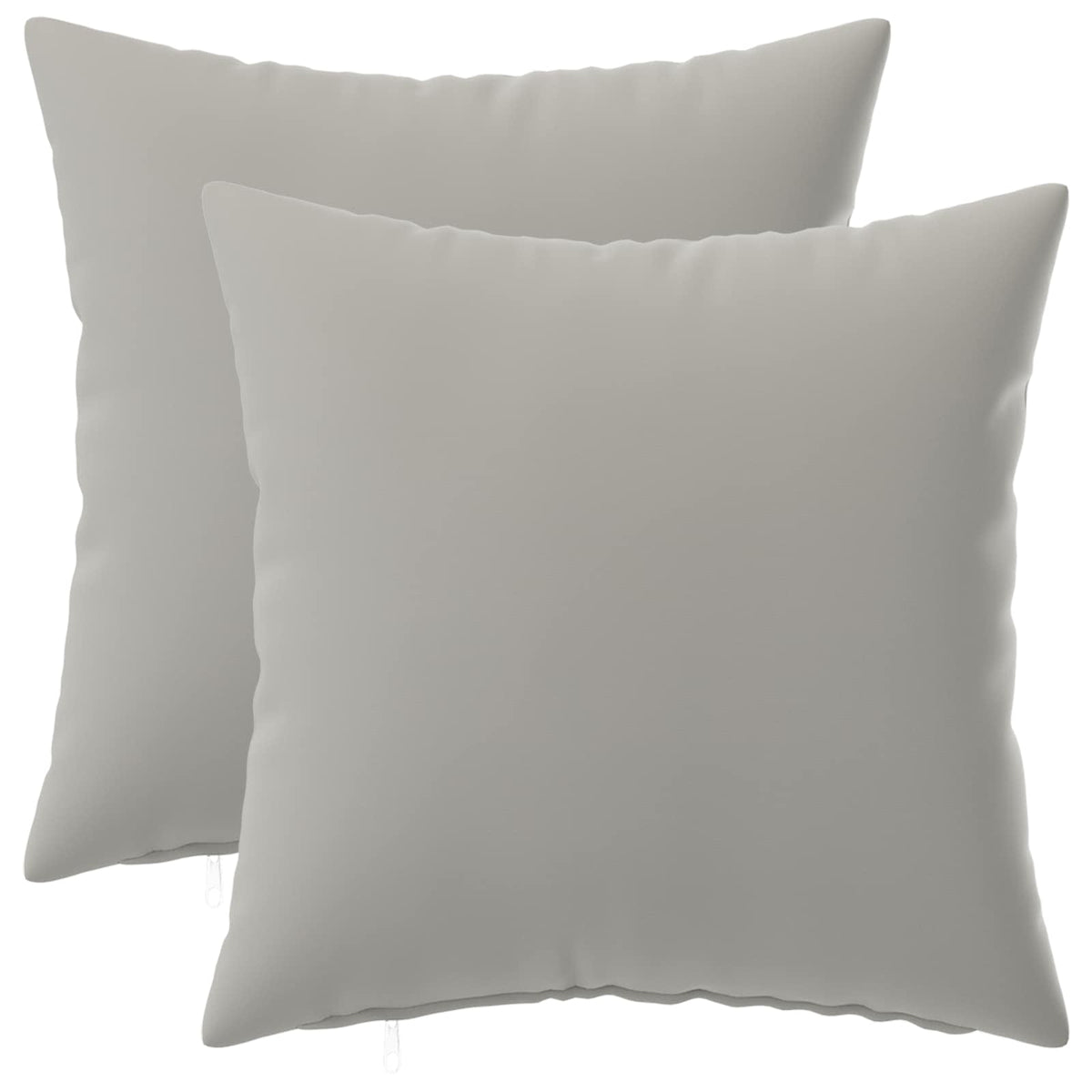 Cushion with Pillow HEERLEN 2 pcs Grey Polyester
