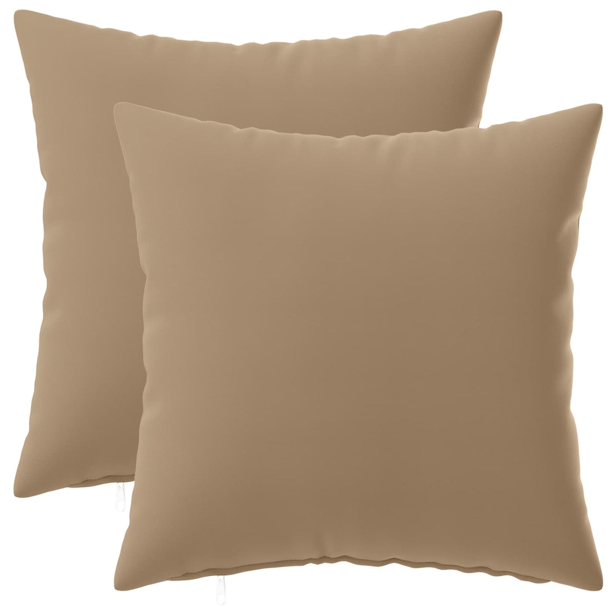 Cushion with Pillow HEERLEN 2 pcs Taupe Polyester