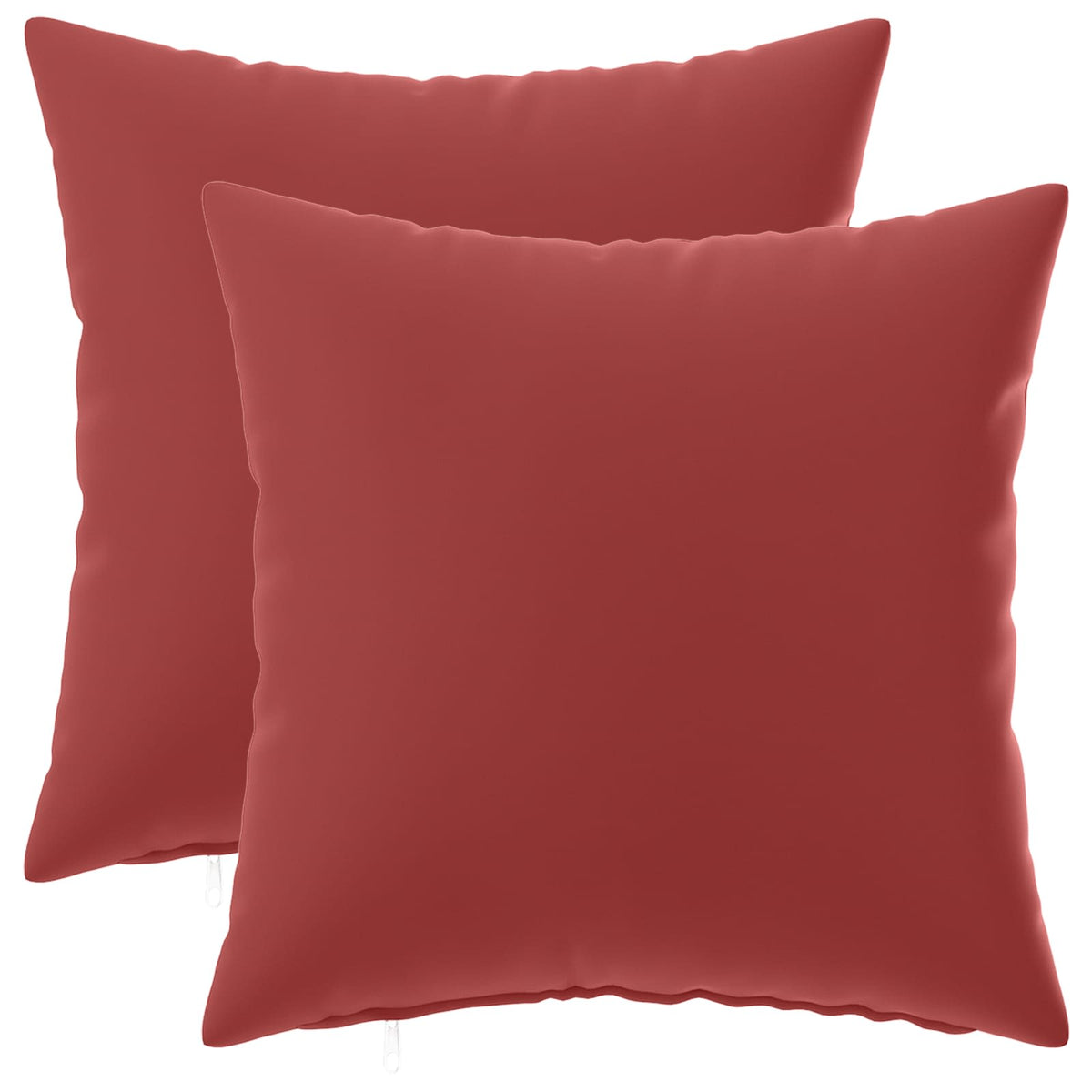 Cushion with Pillow HEERLEN 2 pcs Wine Red Polyester