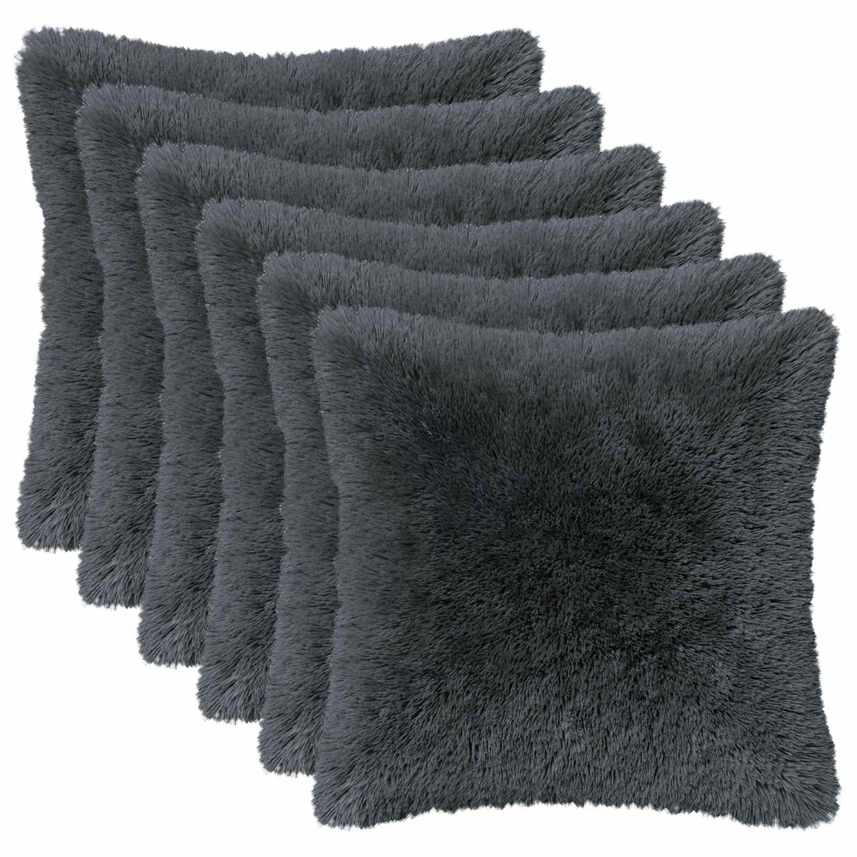 Cushion with Pillow HEERLEN 2 pcs Anthracite PV Fleece