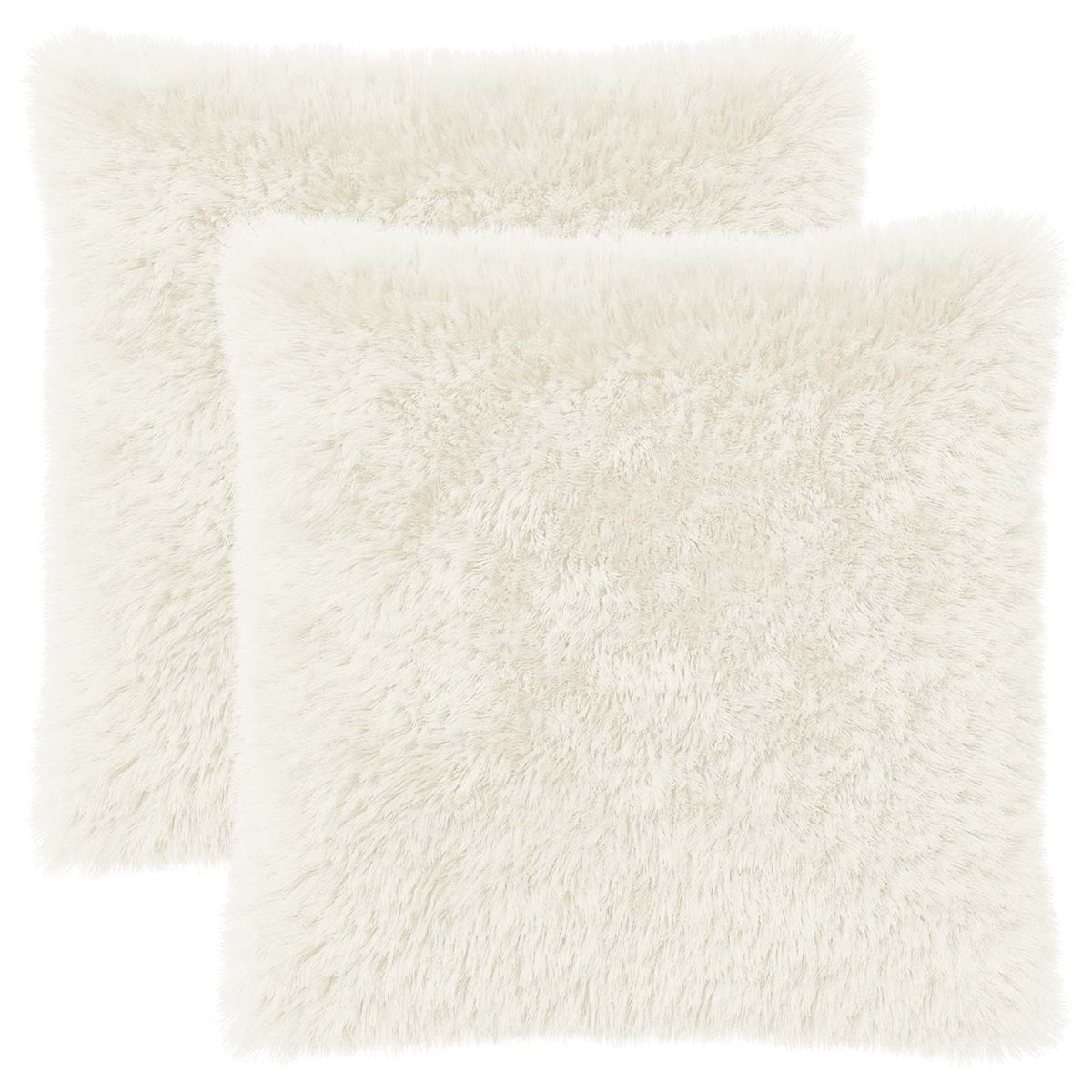 Cushion with Pillow HEERLEN 2 pcs White PV Fleece