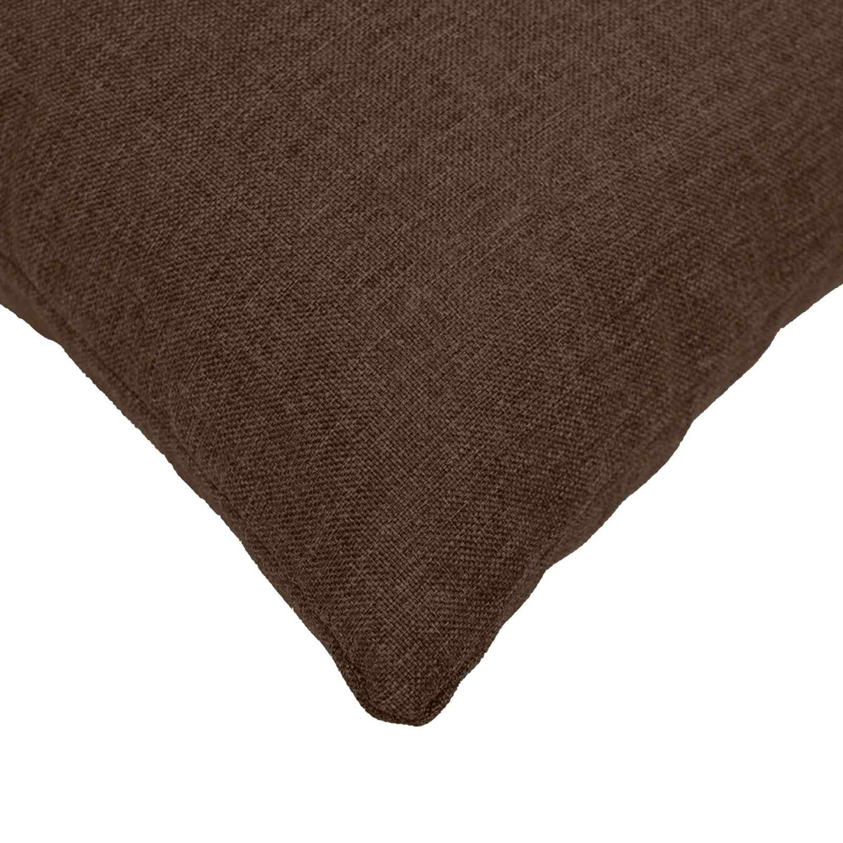 Cushion with Pillow HEERLEN 2 pcs Brown Fabric