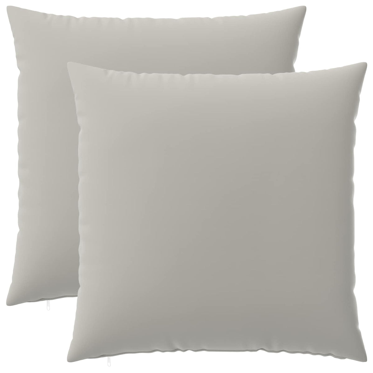 Cushion with Pillow HEERLEN 2 pcs Grey Polyester