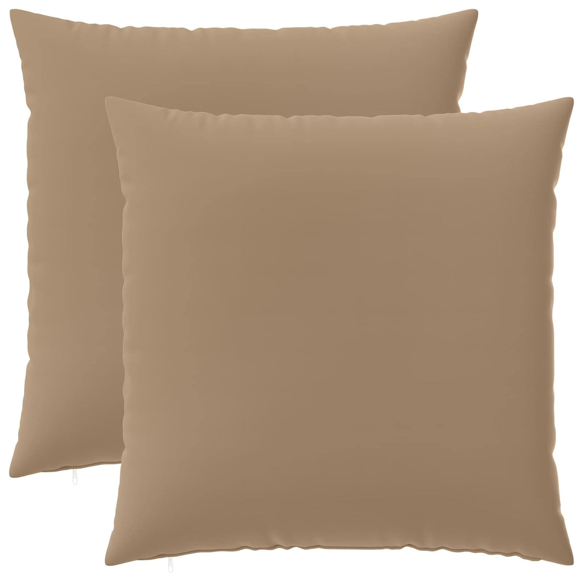 Cushion with Pillow HEERLEN 2 pcs Taupe Polyester