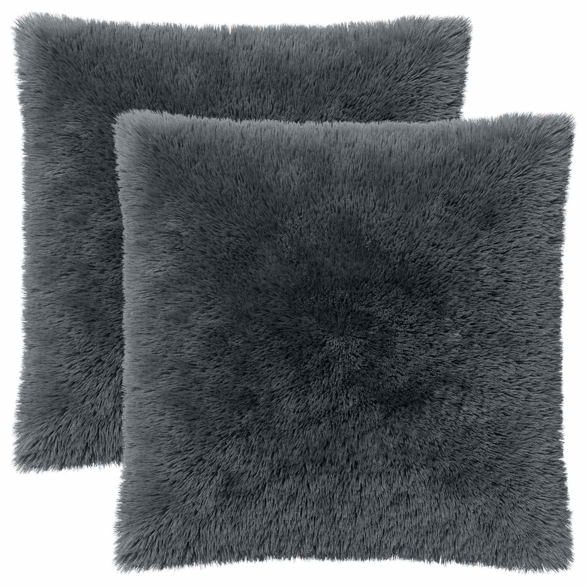 Cushion with Pillow HEERLEN 2 pcs Anthracite PV Fleece