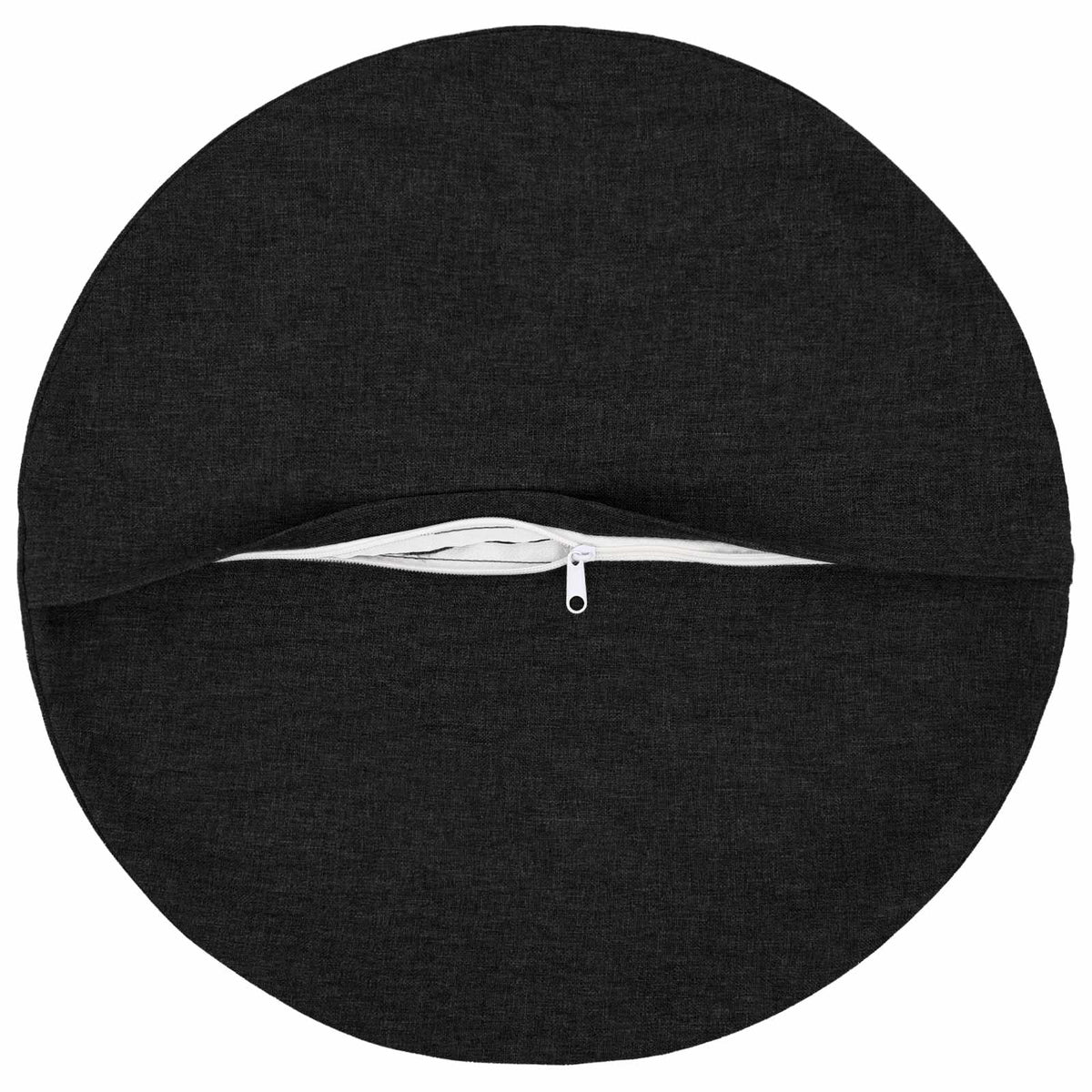 Cushion with Pillow HEERLEN 2 pcs Black Fabric