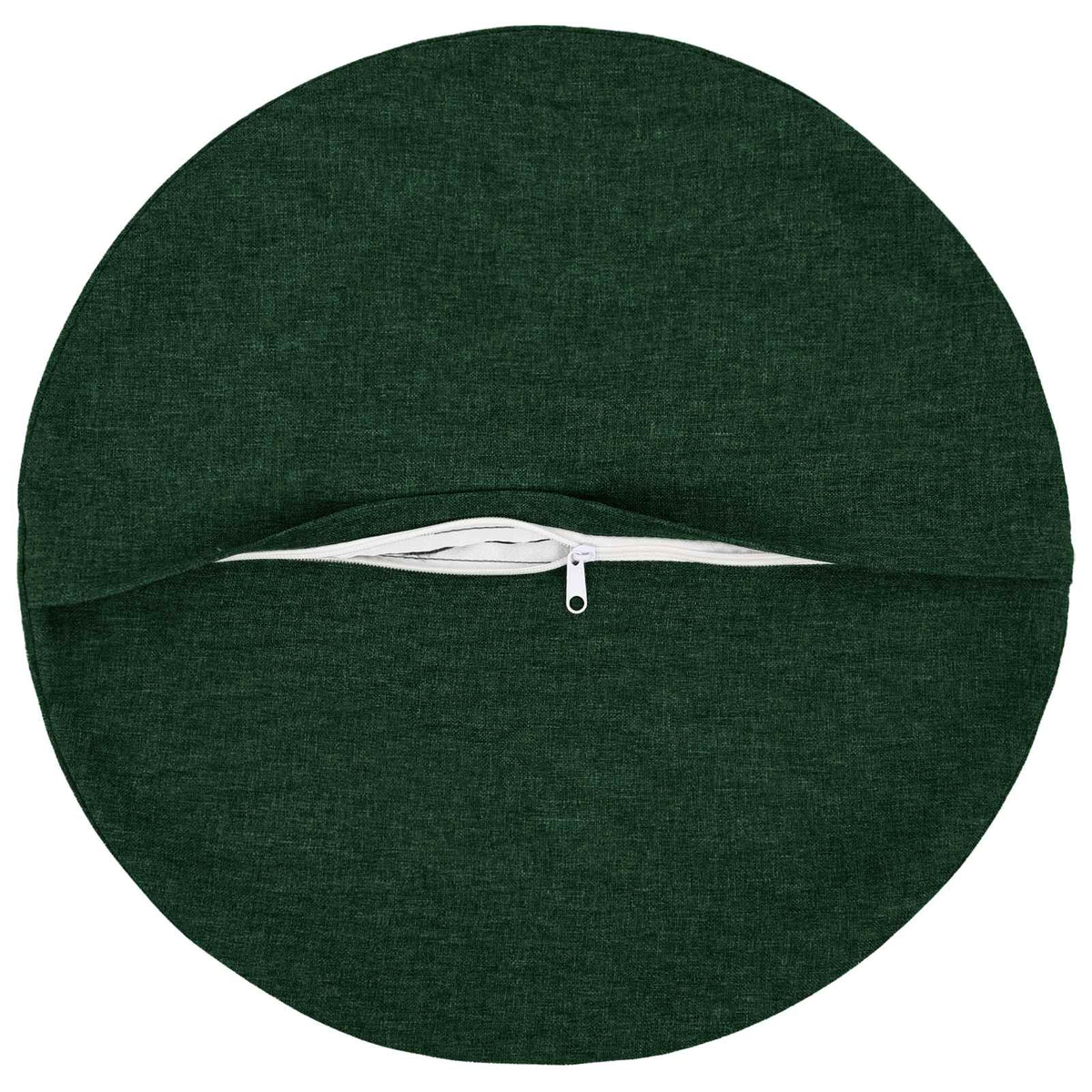 Cushion with Pillow HEERLEN 2 pcs Dark Green Fabric
