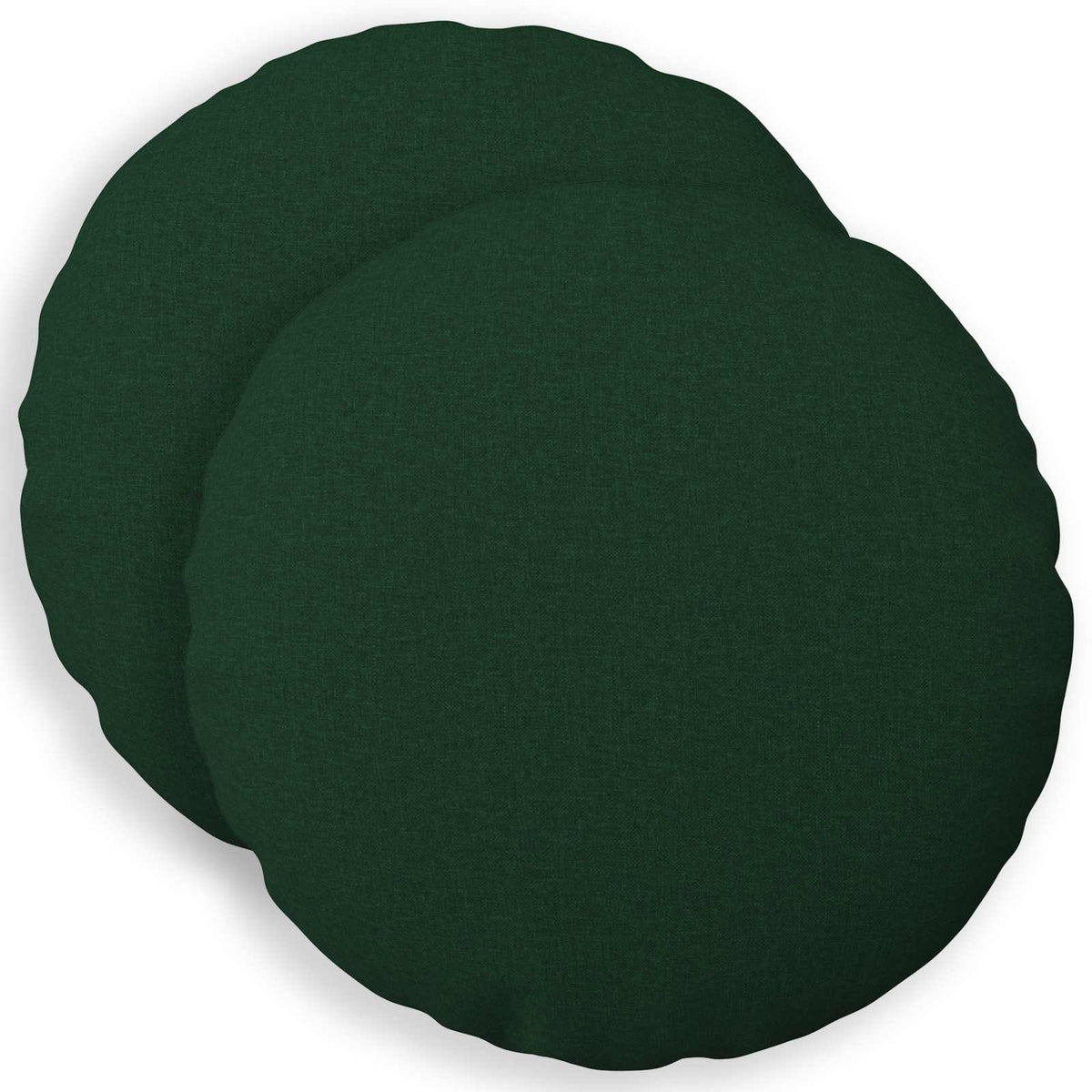 Throw Pillow 2 pcs HEERLEN Dark Green Ø 40 cm Fabric