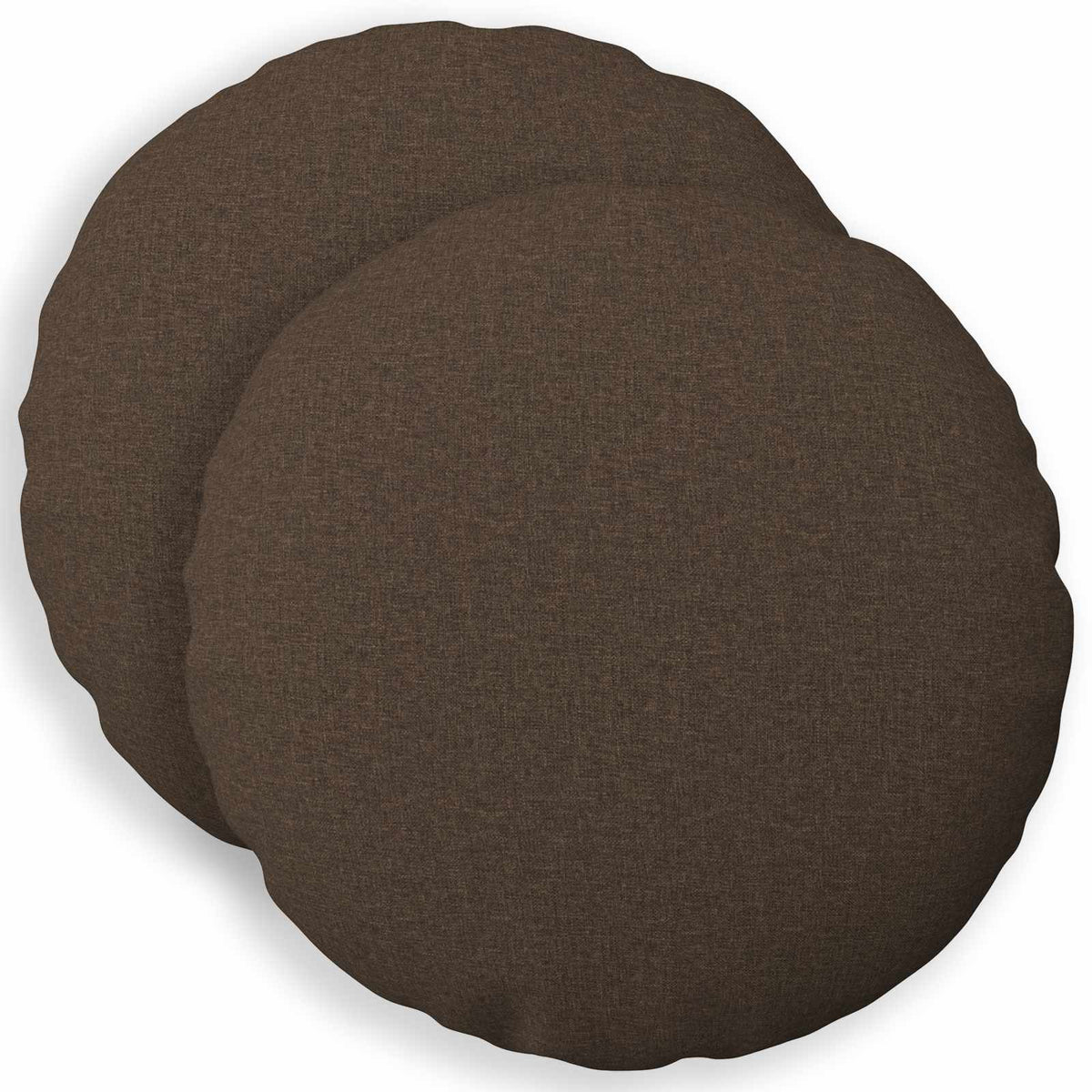 Throw Pillow 2 pcs HEERLEN Taupe Ø 40 cm Fabric