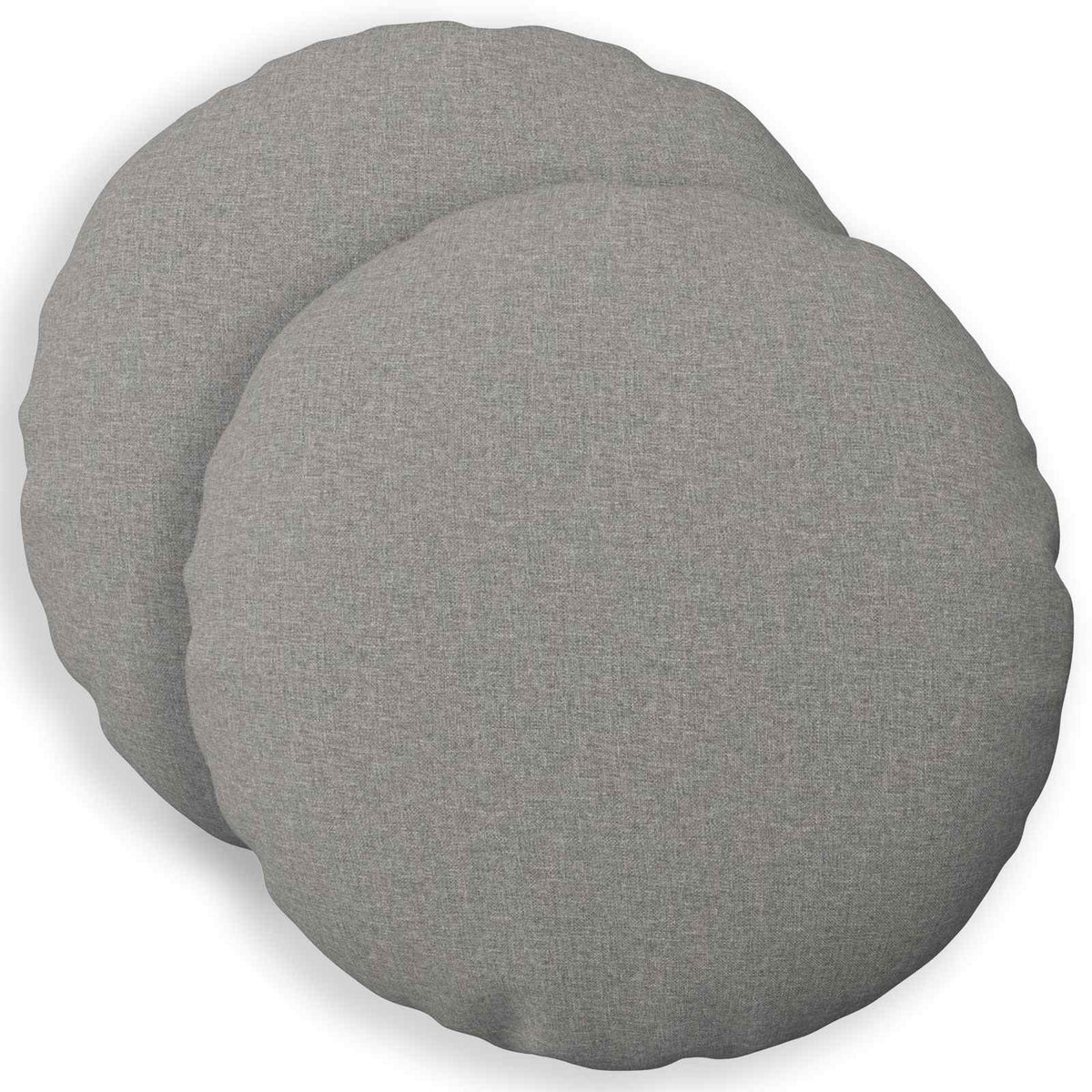 Throw Pillow 2 pcs HEERLEN Cloud Grey Ø 40 cm Fabric