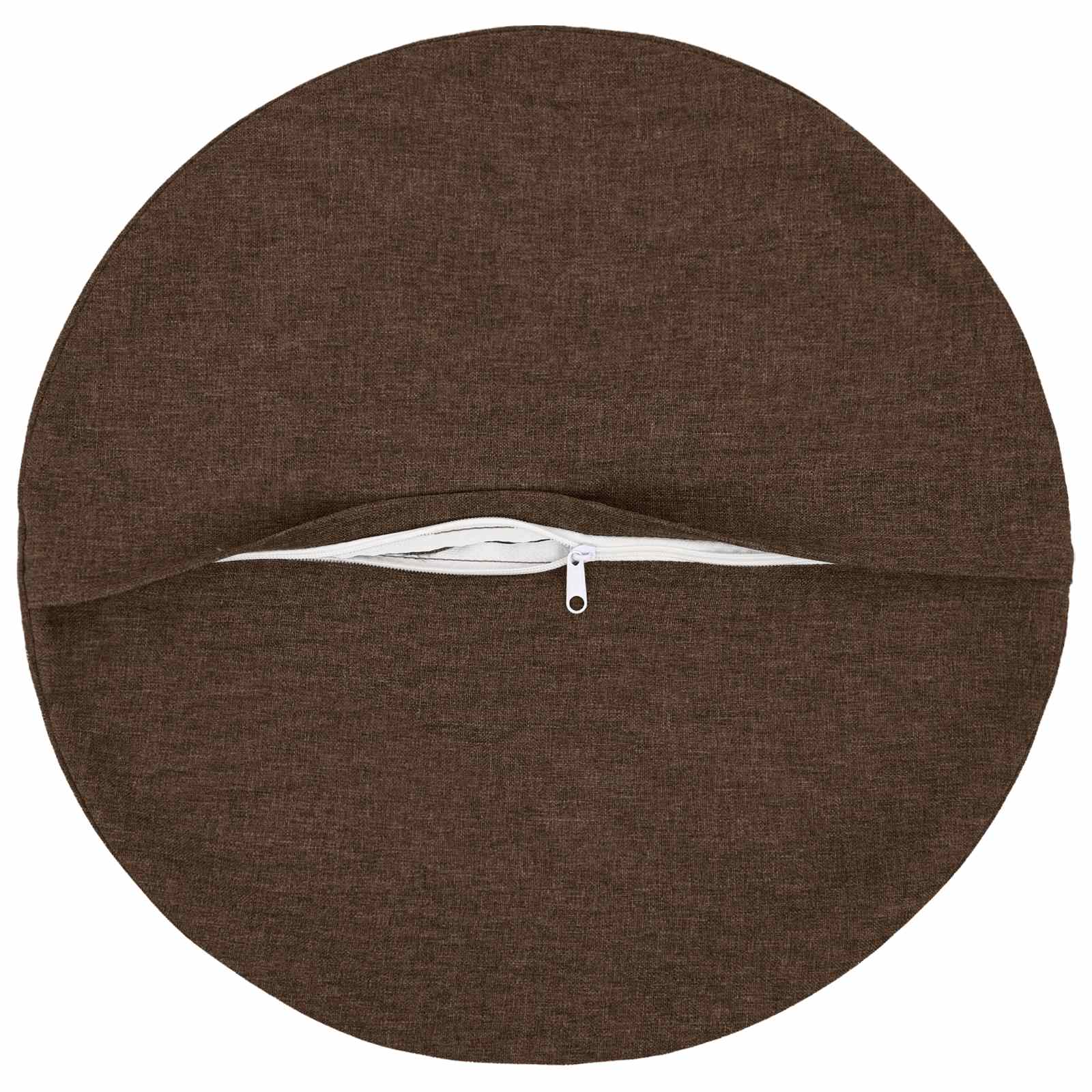 Cushion with Pillow HEERLEN 6 pcs Brown Fabric