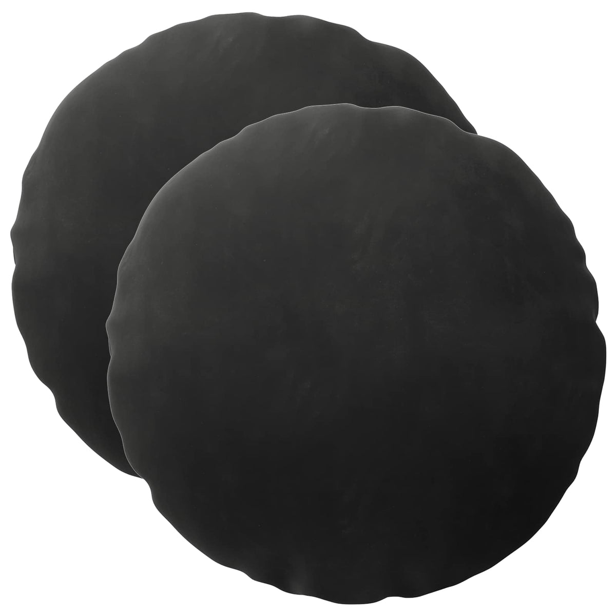 Cushion with Pillow HEERLEN 2 pcs Black Velvet
