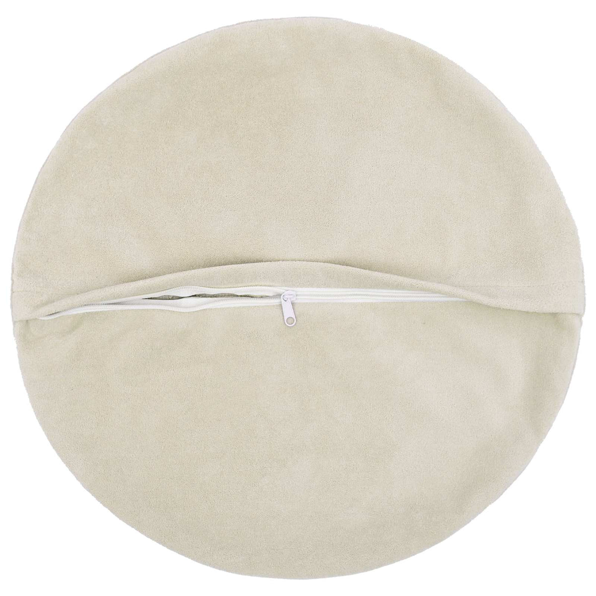 Cushion with Pillow HEERLEN 2 pcs Cream Microfiber Fleece