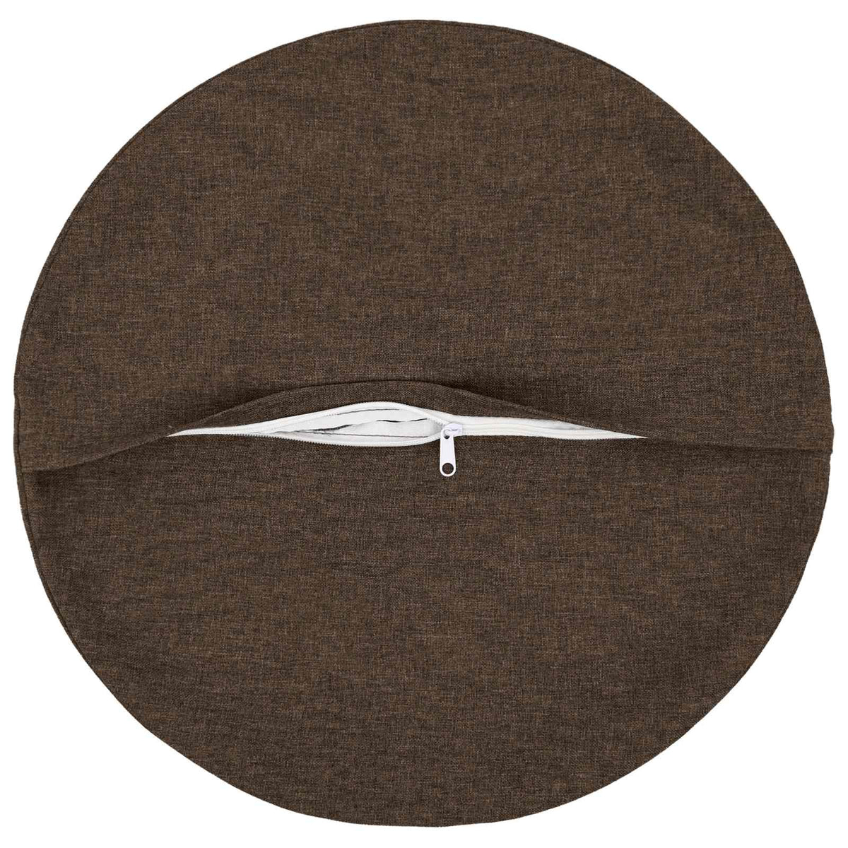 Cushion with Pillow HEERLEN 2 pcs Taupe Fabric