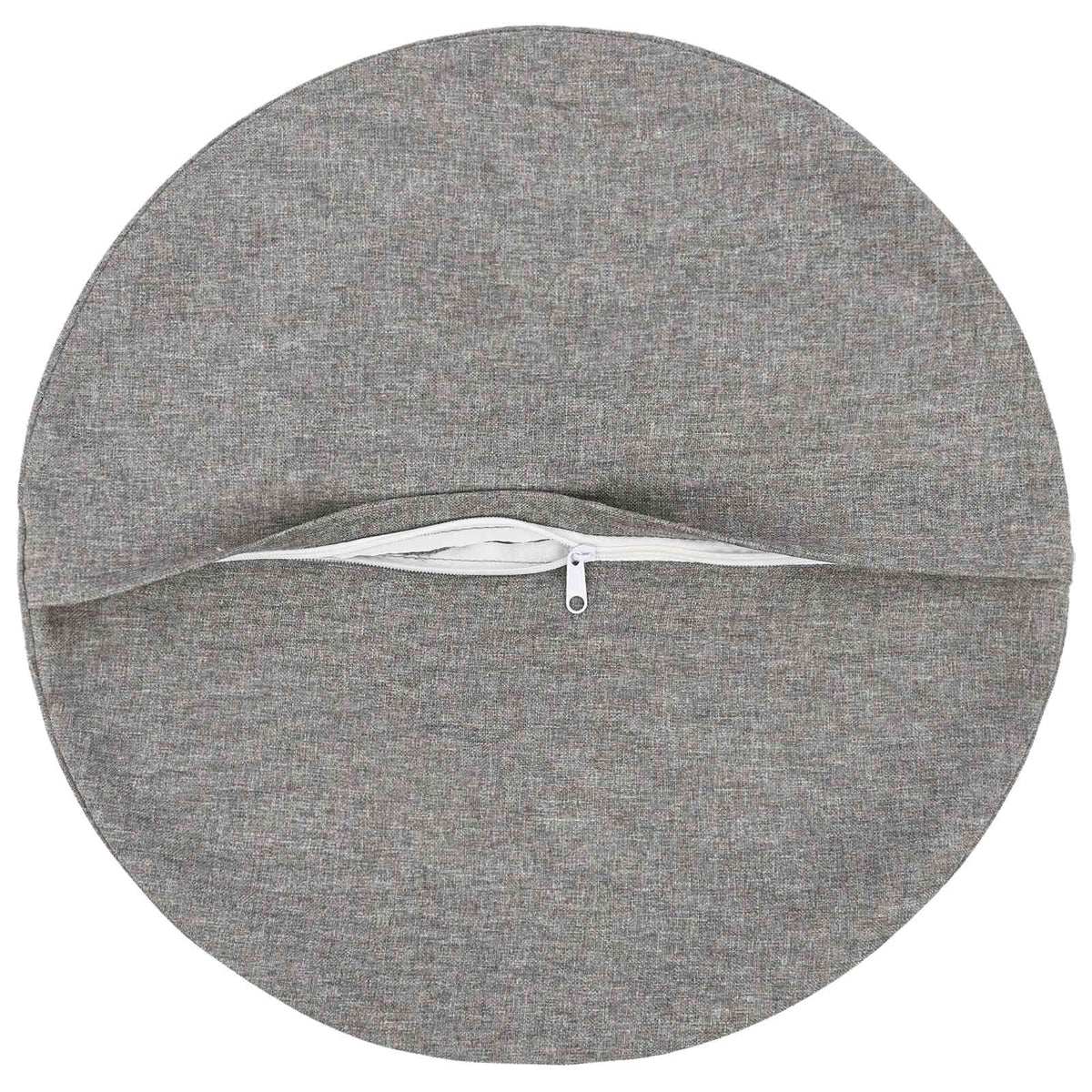 Cushion with Pillow HEERLEN 2 pcs Cloud Grey Fabric