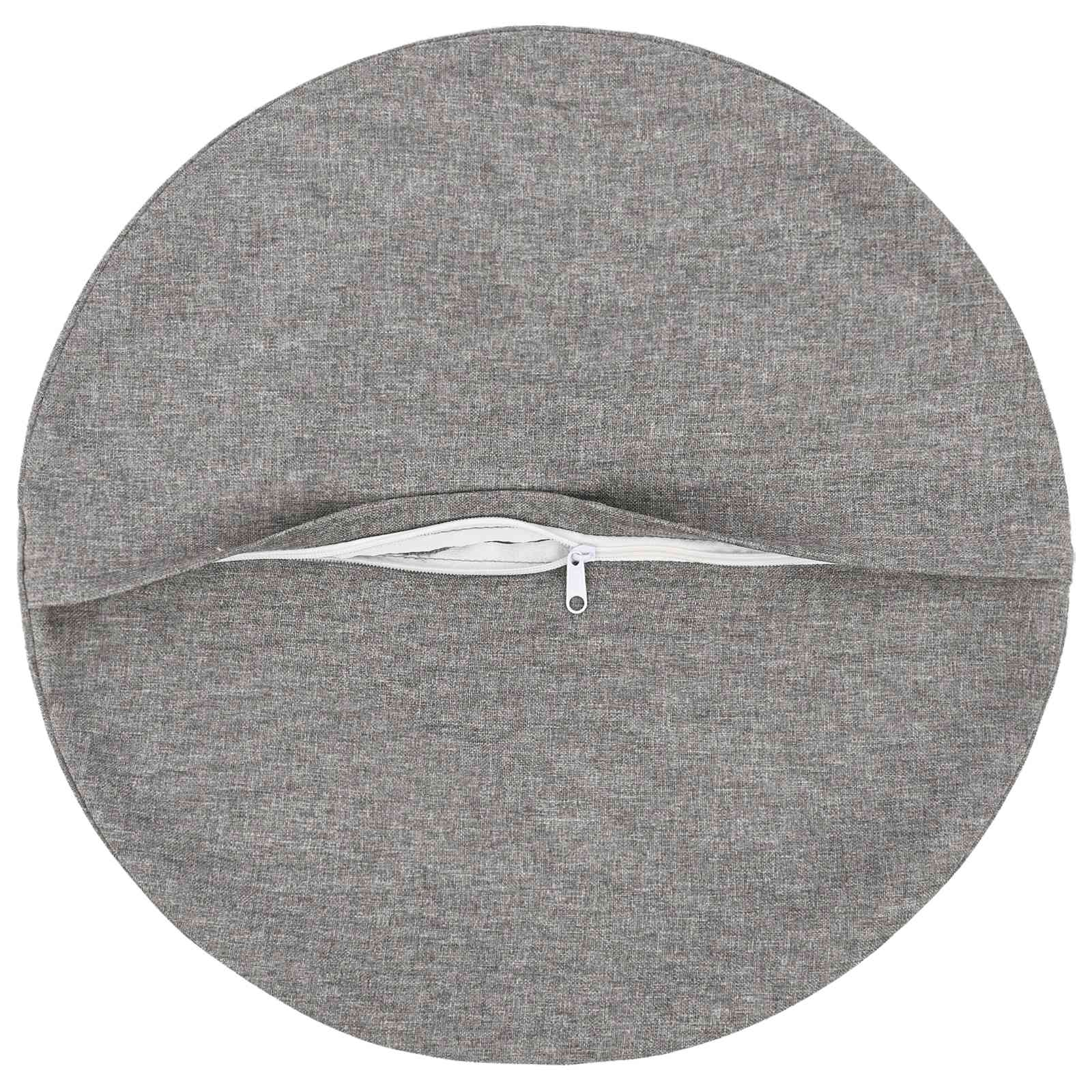 Cushion with Pillow HEERLEN 2 pcs Cloud Grey Fabric