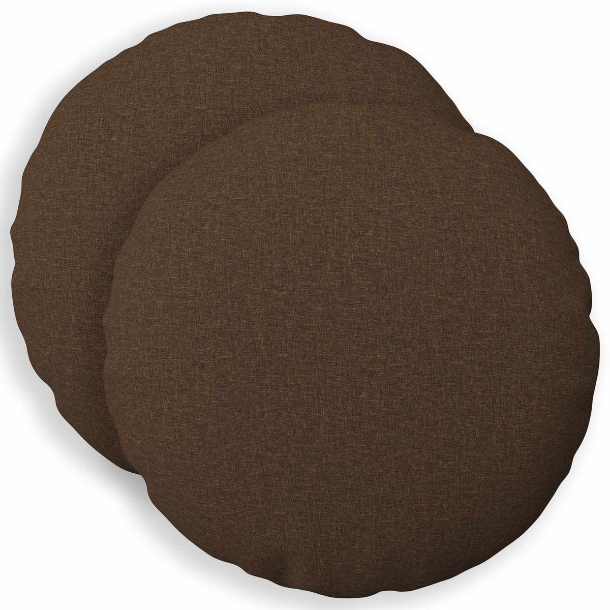 Cushion with Pillow HEERLEN 2 pcs Brown Fabric