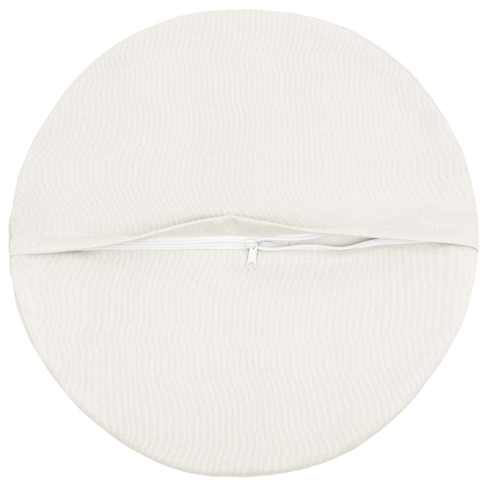 Cushion with Pillow HEERLEN 2 pcs White Fabric