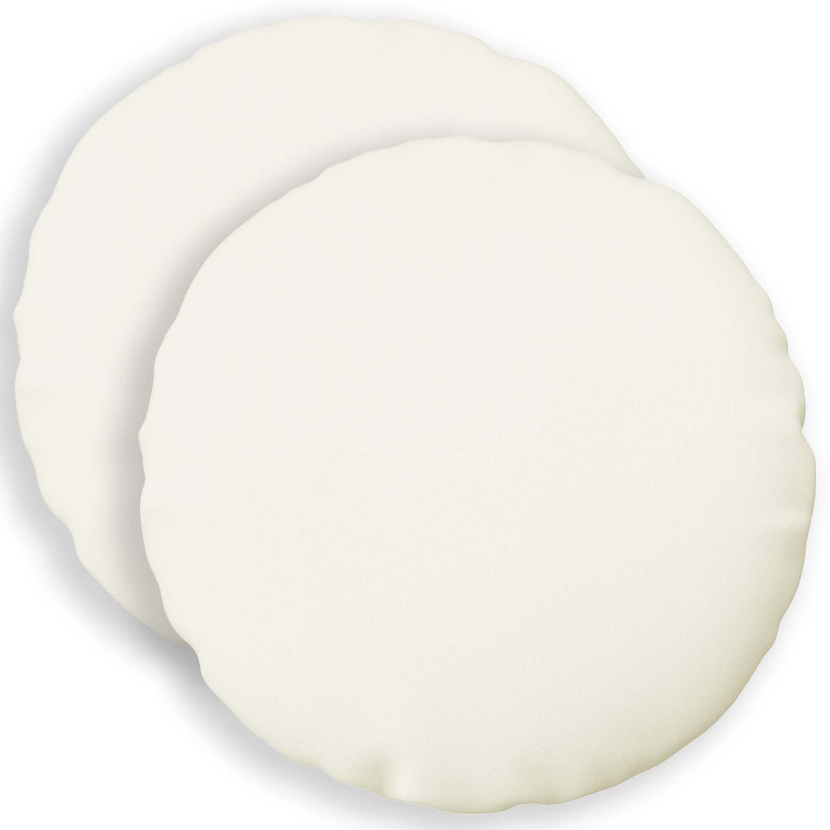 Cushion with Pillow HEERLEN 2 pcs White Fabric