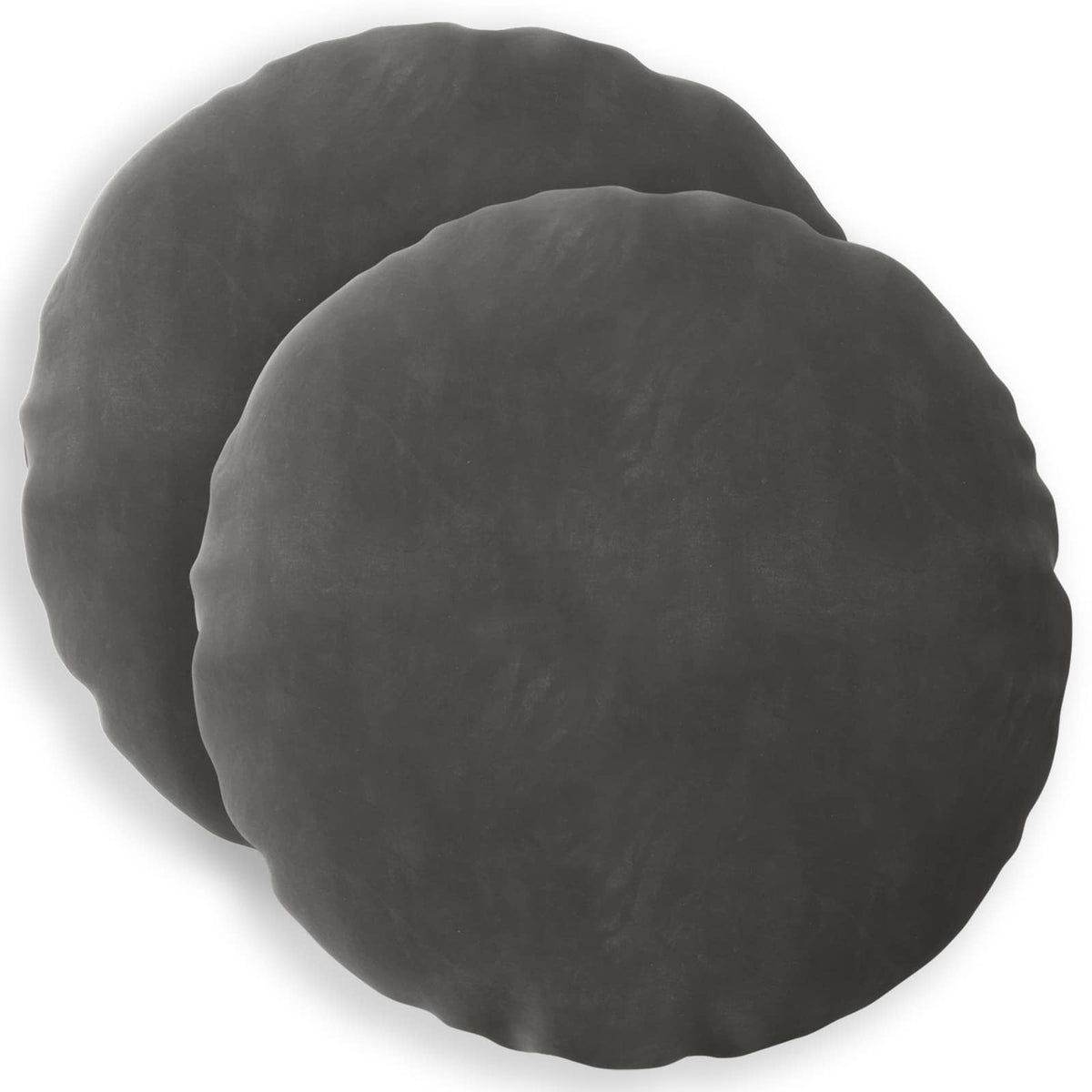 Cushion with Pillow HEERLEN 2 pcs Dark Grey Velvet