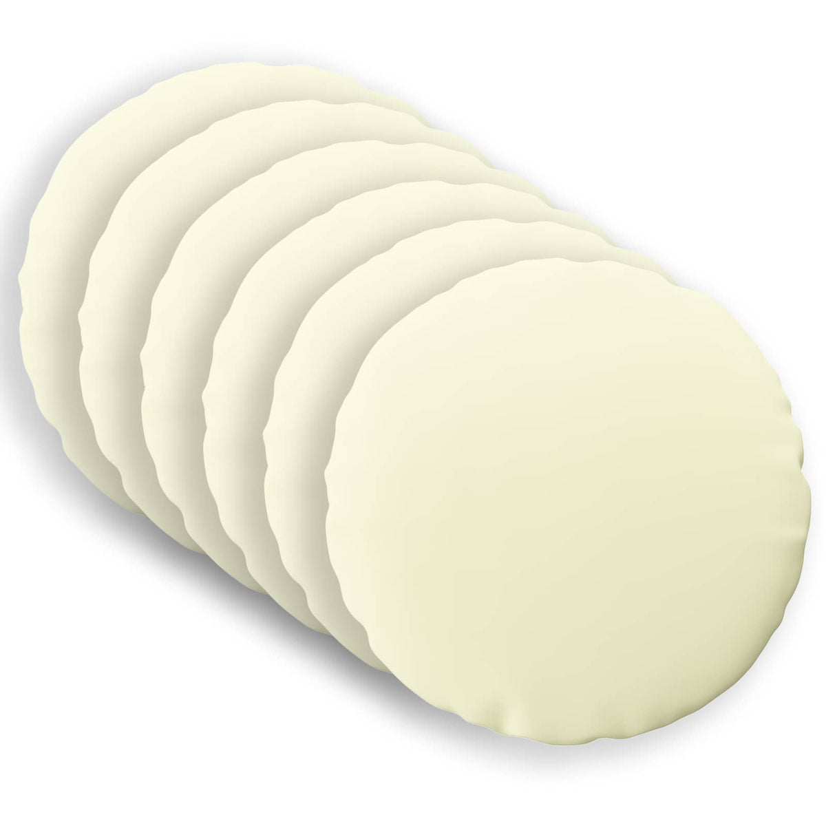 Cushion with Pillow HEERLEN 6 pcs Cream Polyester