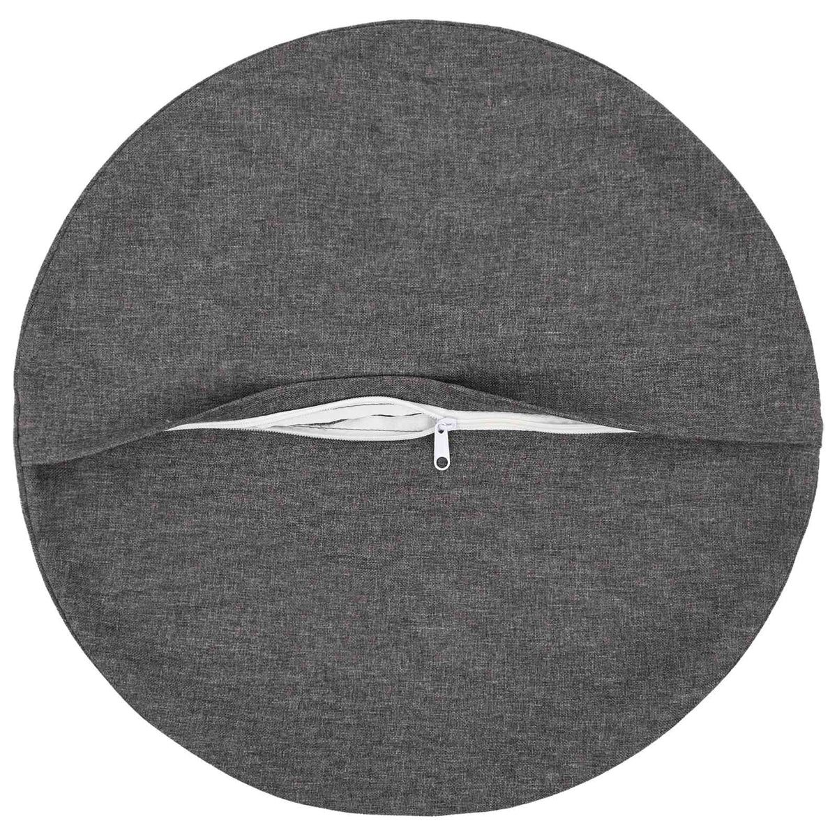 Cushion with Pillow HEERLEN 6 pcs Light Grey Fabric