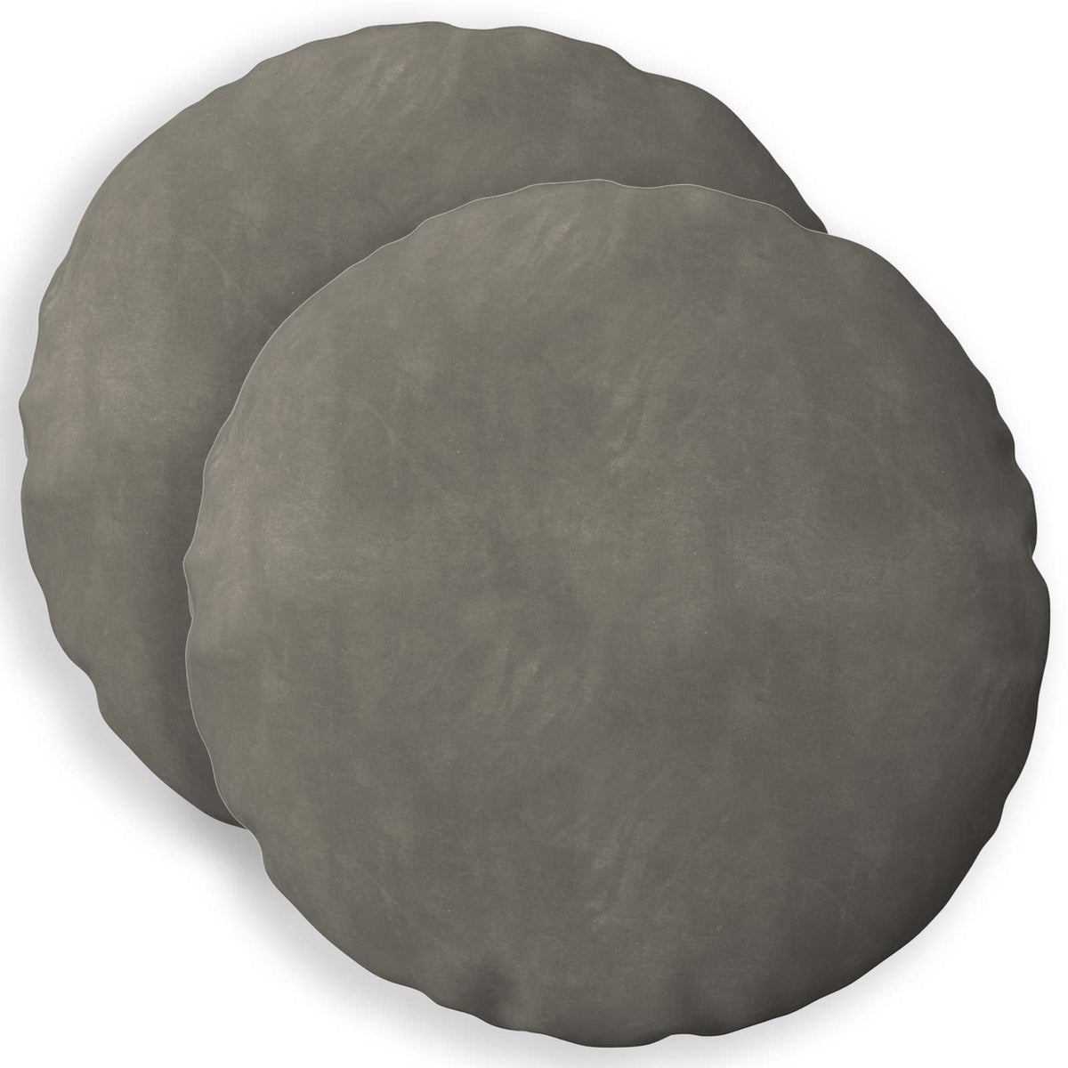 Cushion with Pillow HEERLEN 2 pcs Light Grey Velvet