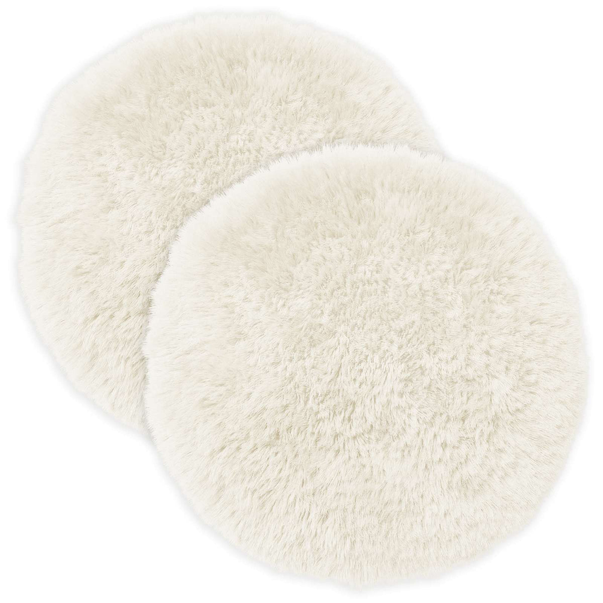 Cushion with Pillow HEERLEN 2 pcs White PV Fleece