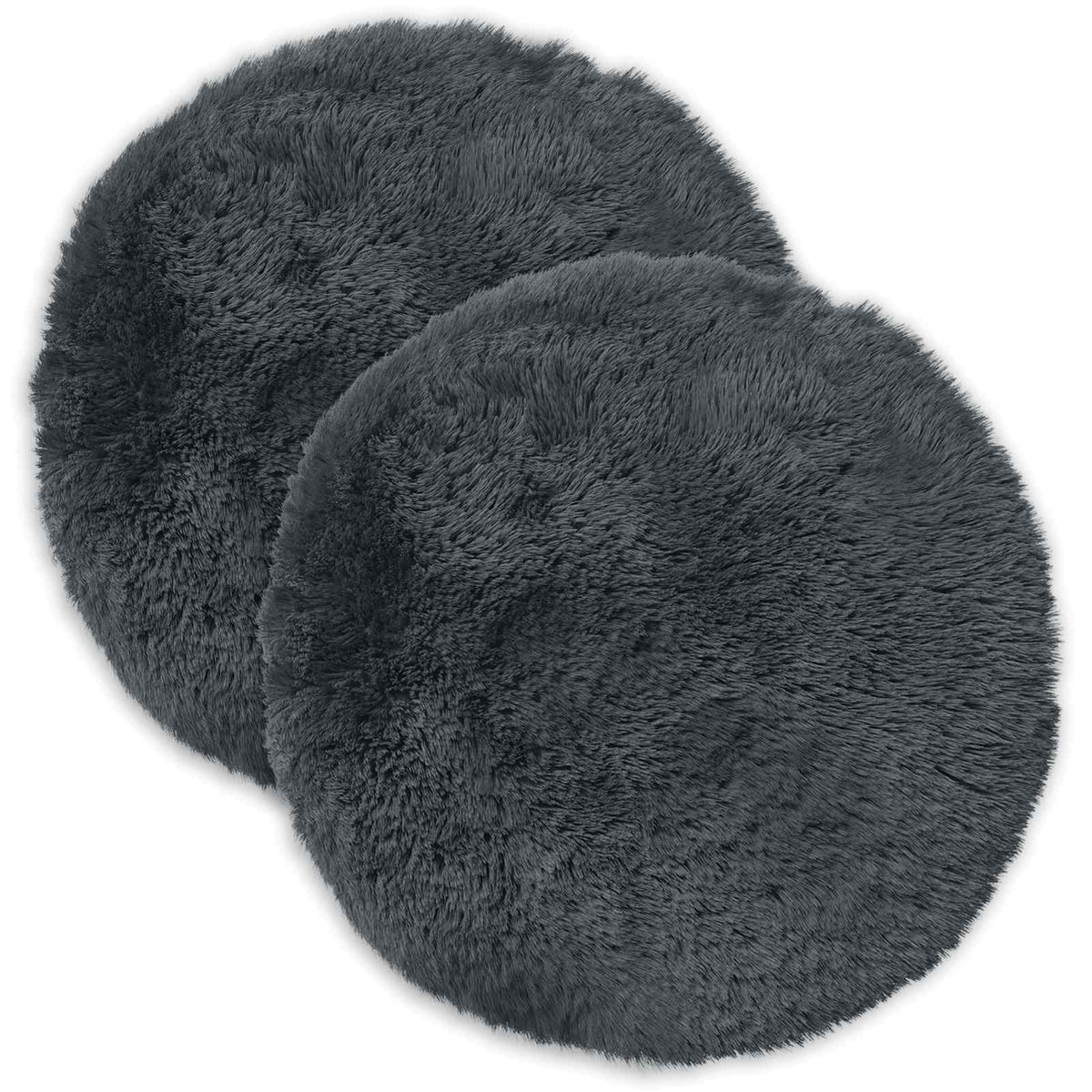 Cushion with Pillow HEERLEN 2 pcs Anthracite PV Fleece