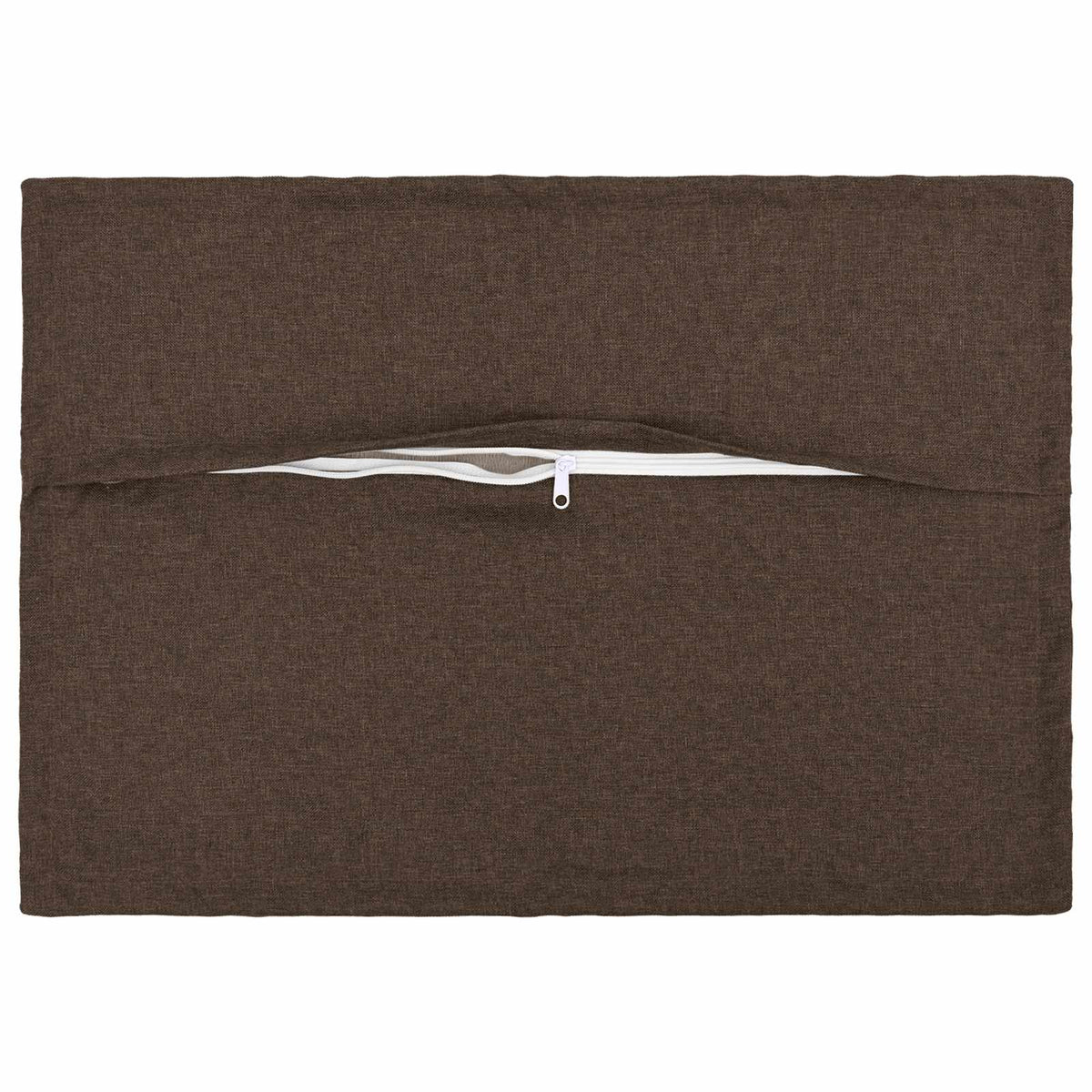Cushion with Pillow HOUTEN 2 pcs Taupe Faux Linen
