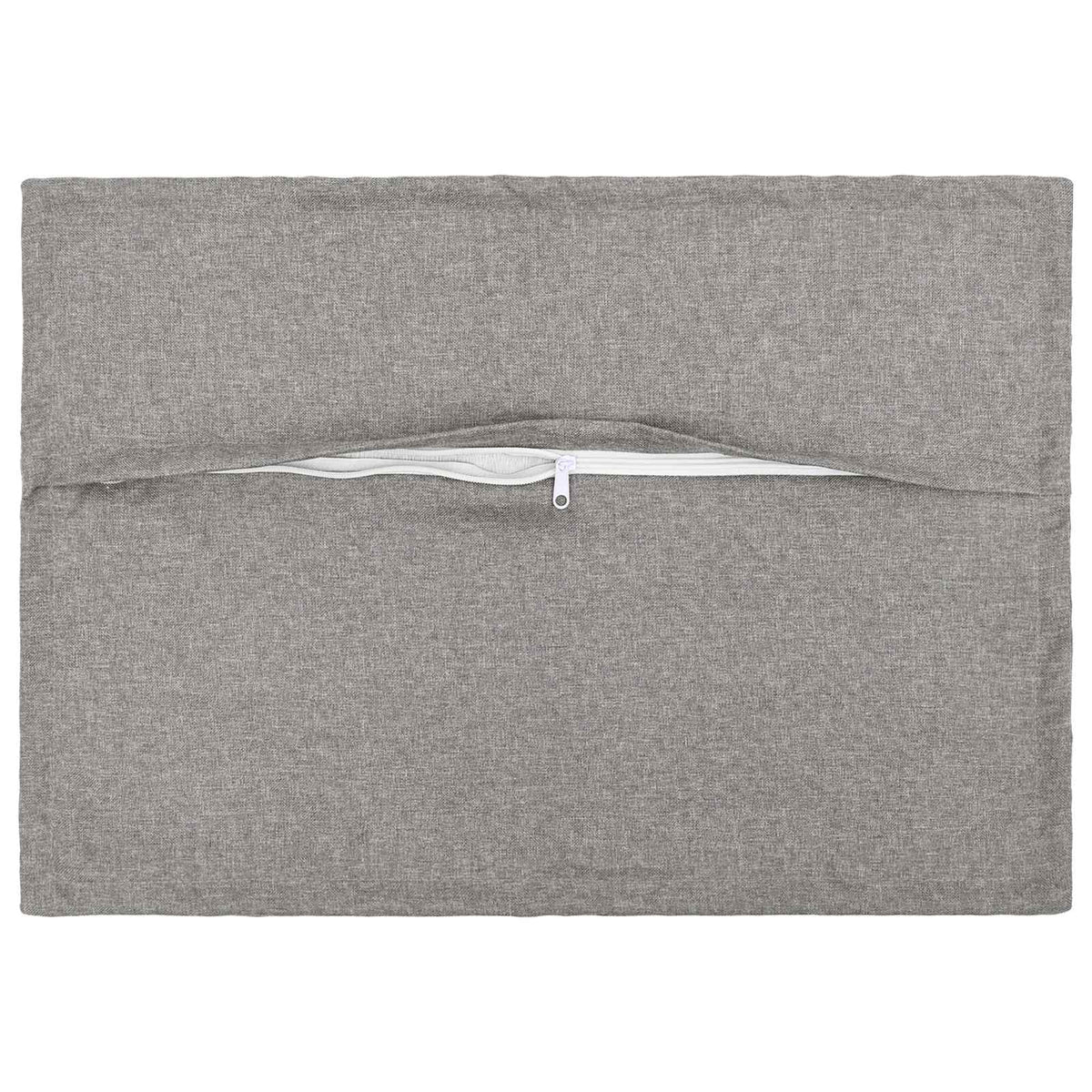Cushion with Pillow HOUTEN 2 pcs Cloud Grey Faux Linen