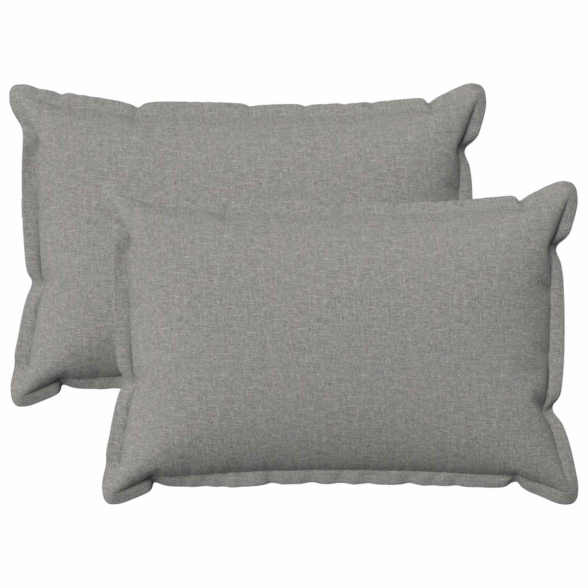 Cushion with Pillow HOUTEN 2 pcs Cloud Grey Faux Linen