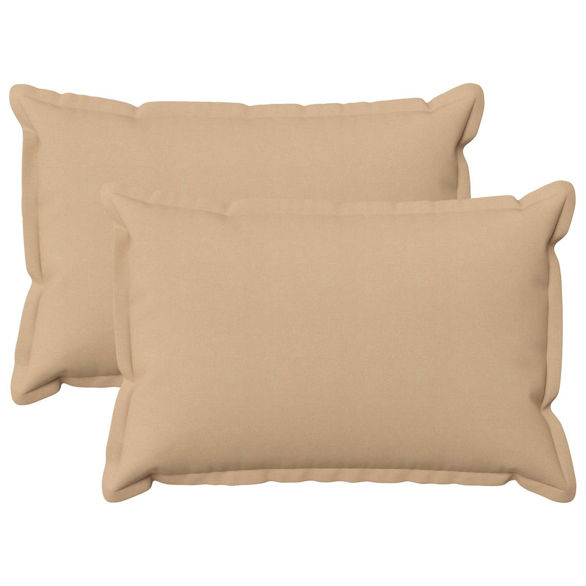 Cushion 2 pcs HOUTEN Cream 30 x 50 cm Faux Linen