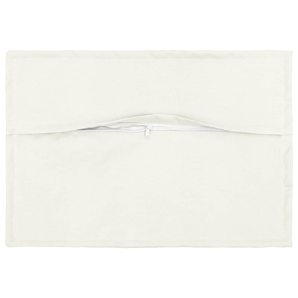 Cushion with Pillow HOUTEN 2 pcs White Faux Linen