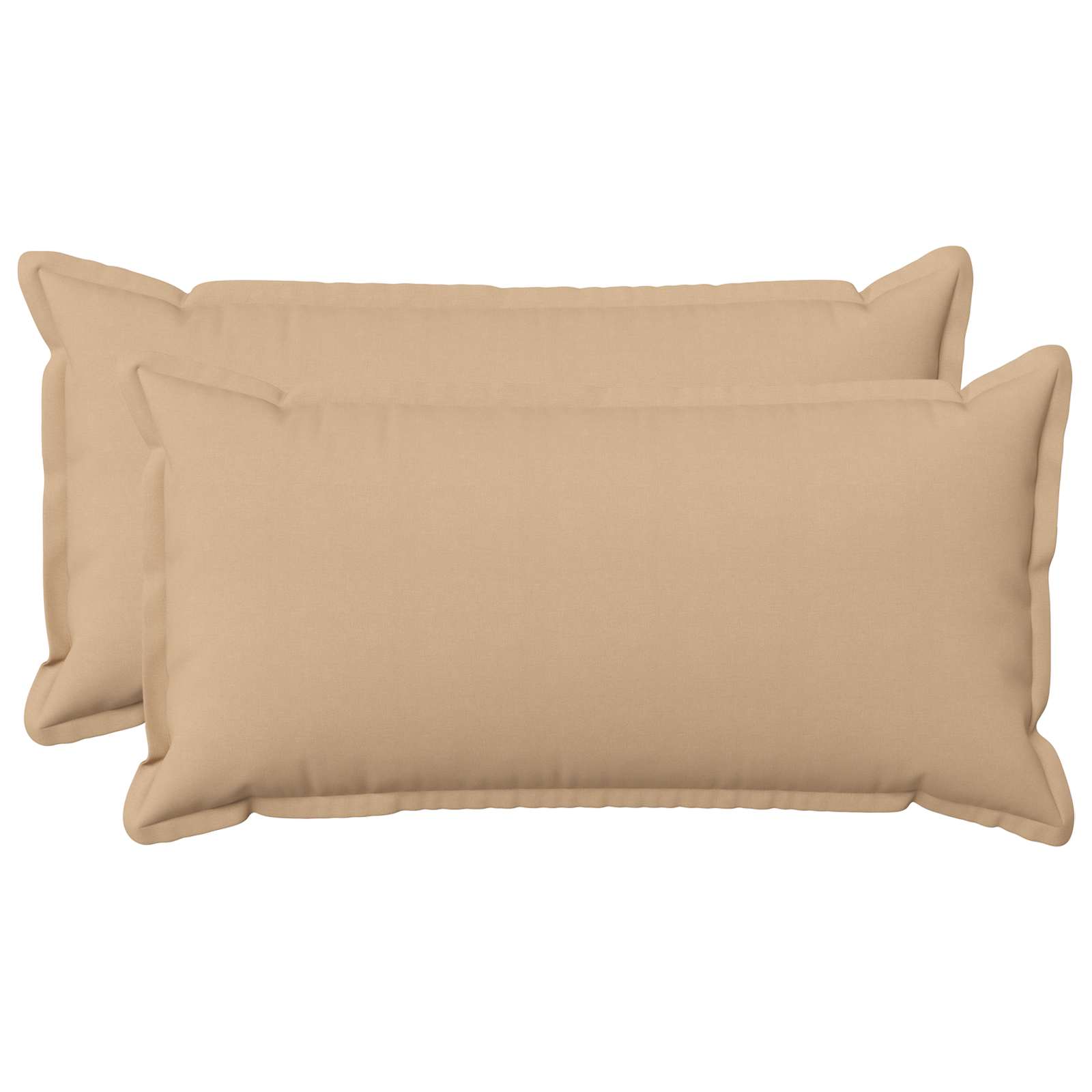 Cushion with Pillow HOUTEN 2 pcs Cream Faux Linen