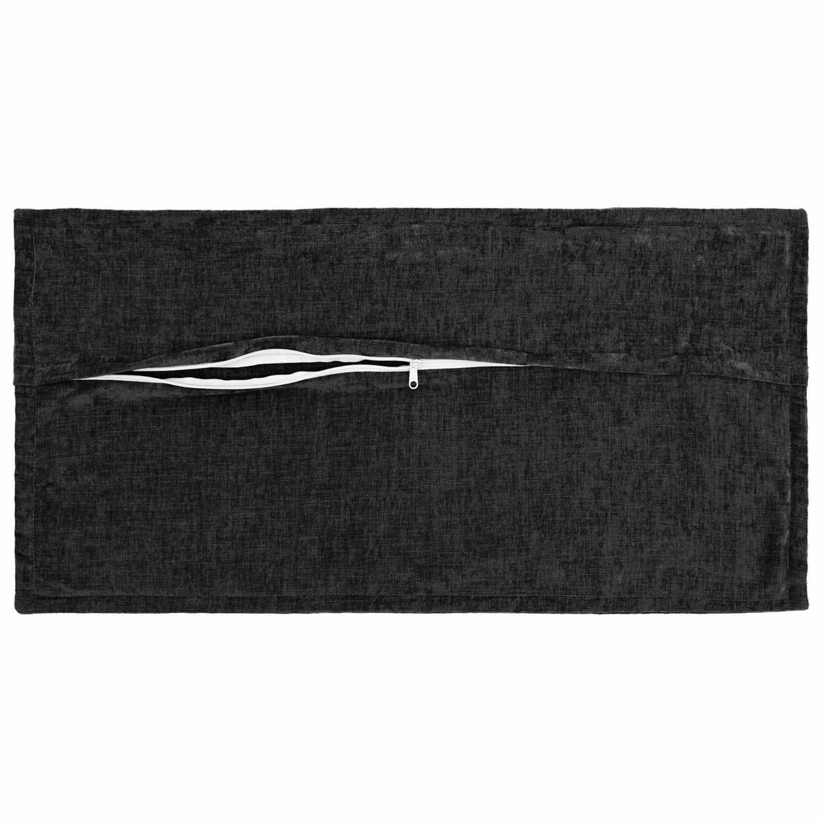 Cushion 2 pcs HOUTEN Anthracite 40 x 80 cm Chenille Fabric