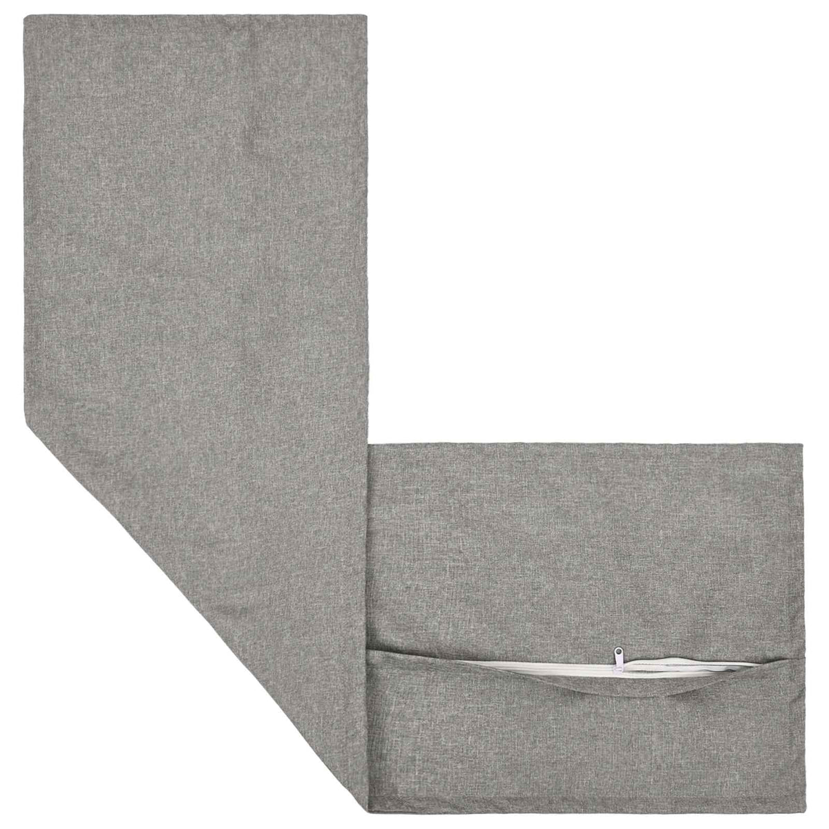 Cushion with Pillow HOUTEN Cloud Grey 40 x 145 cm Faux Linen