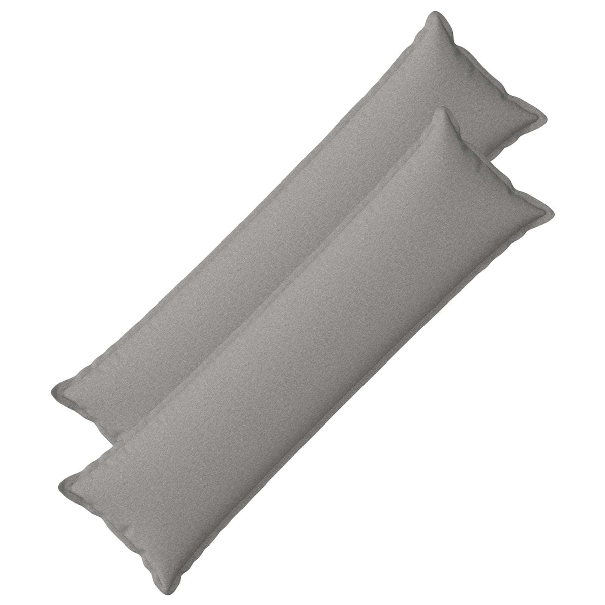 Cushion 2 pcs HOUTEN Cloud Grey 40 x 145 cm Faux Linen