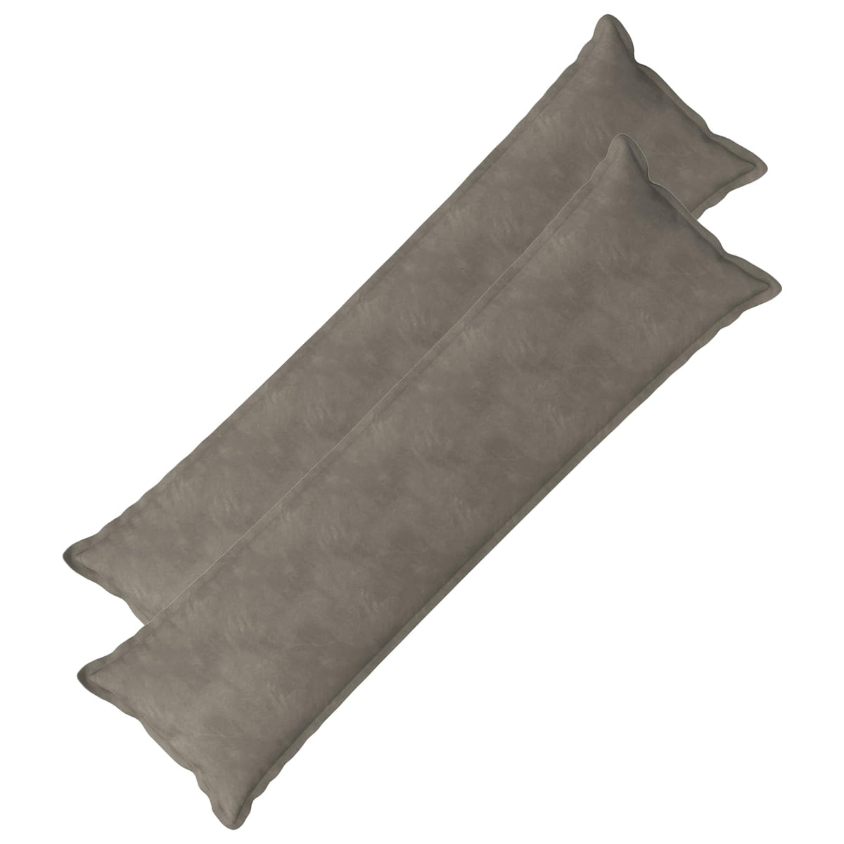 Cushion with Pillow HOUTEN 2 pcs Light Grey Velvet